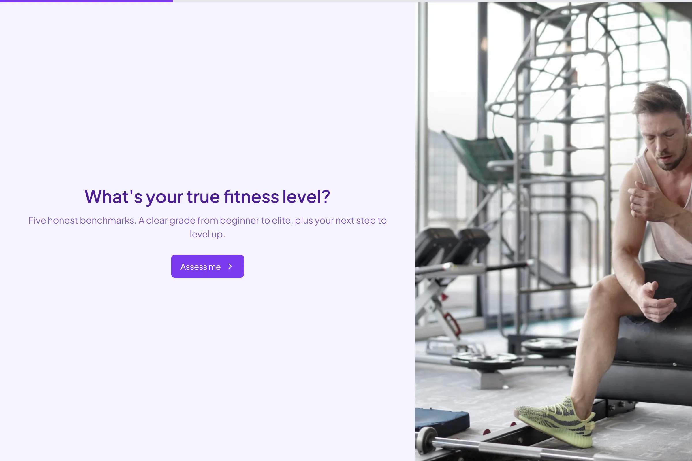 Fitness Level Assessment template preview