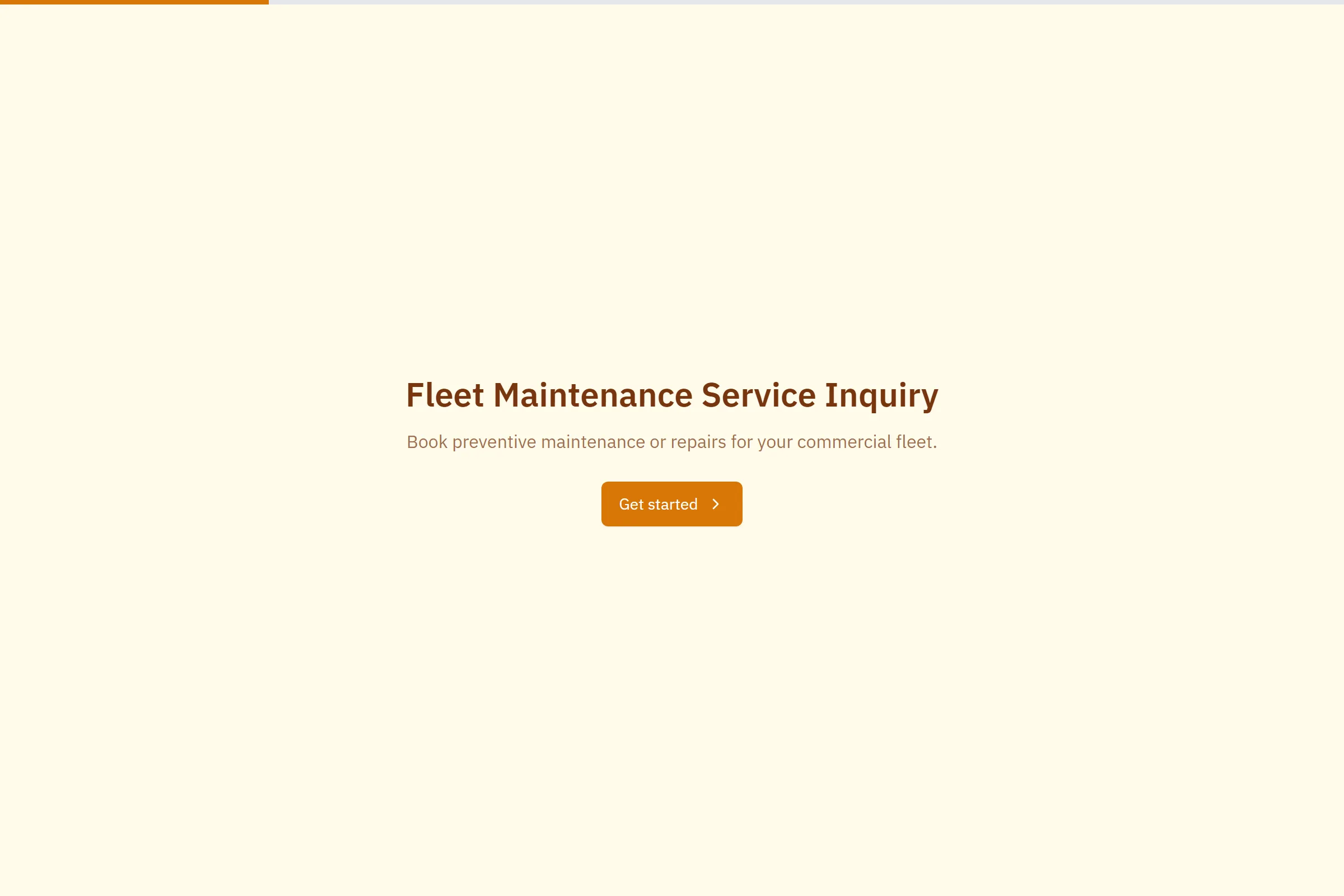 Fleet Maintenance Service Inquiry template preview