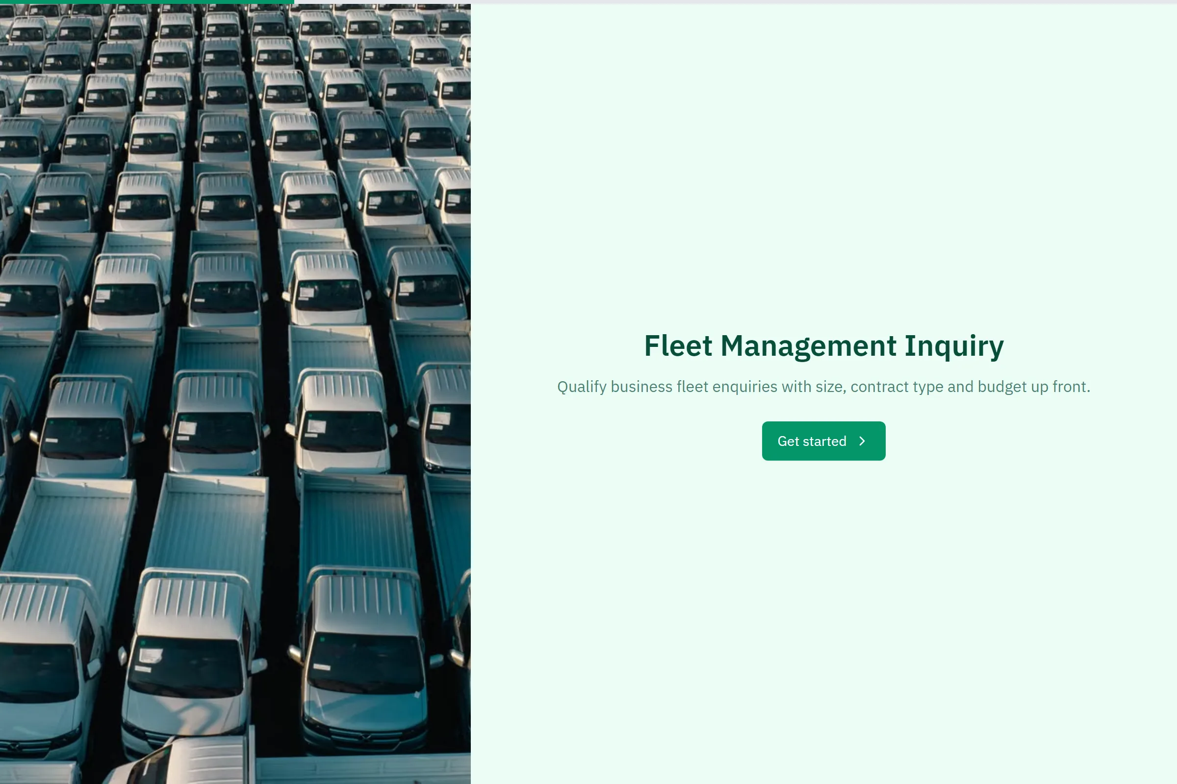 Fleet Management Inquiry template preview