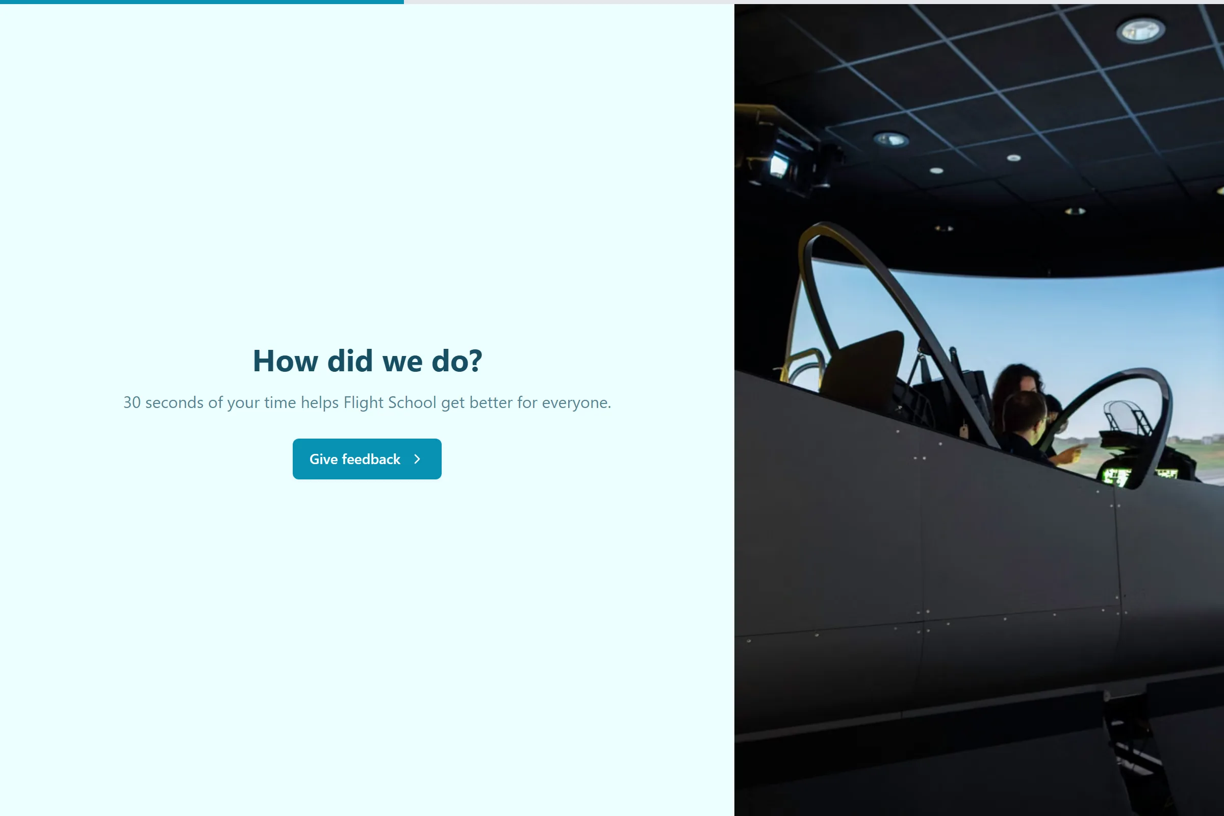 Flight School Quick Feedback template preview