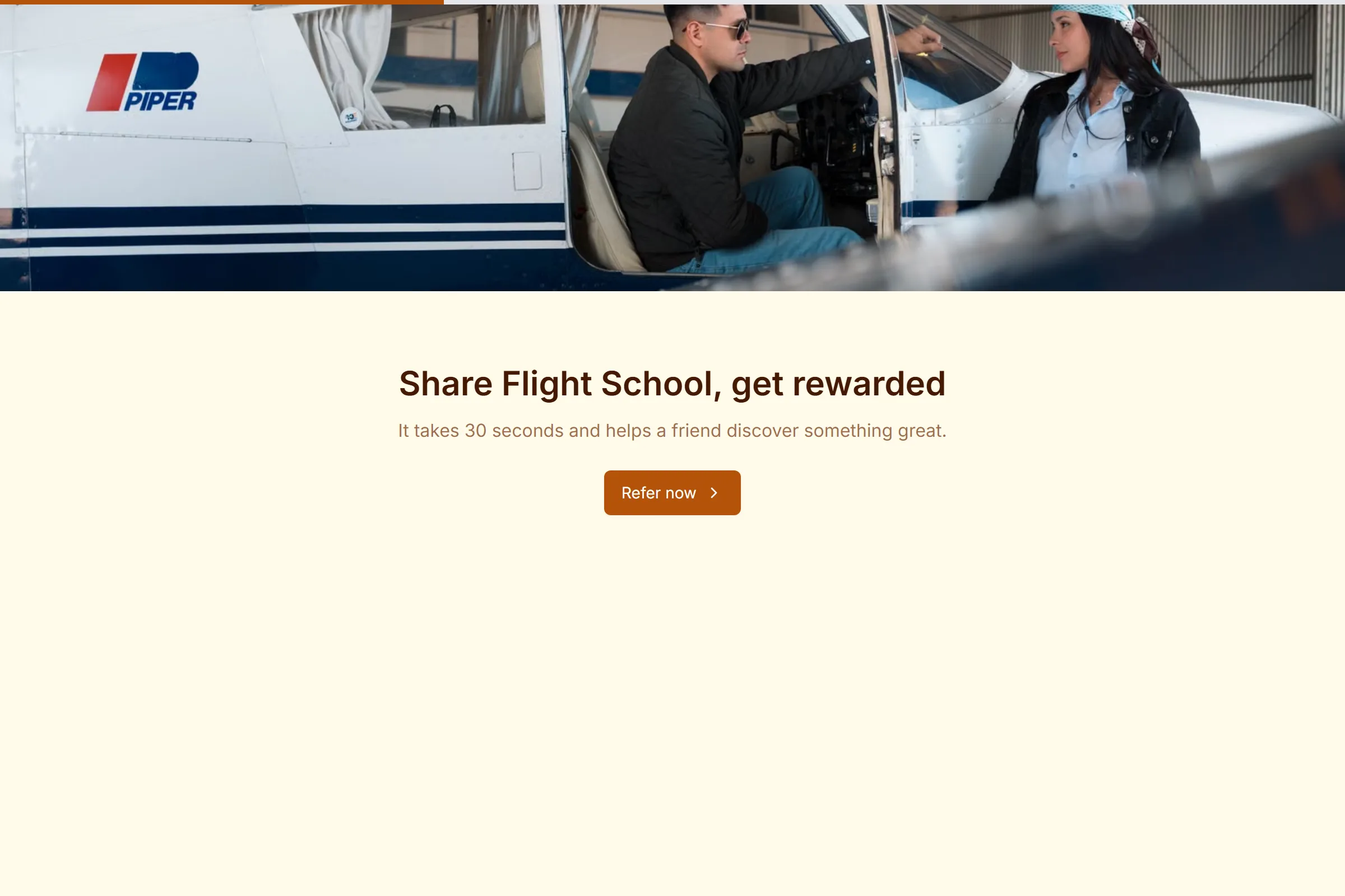 Flight School Referral Form template preview