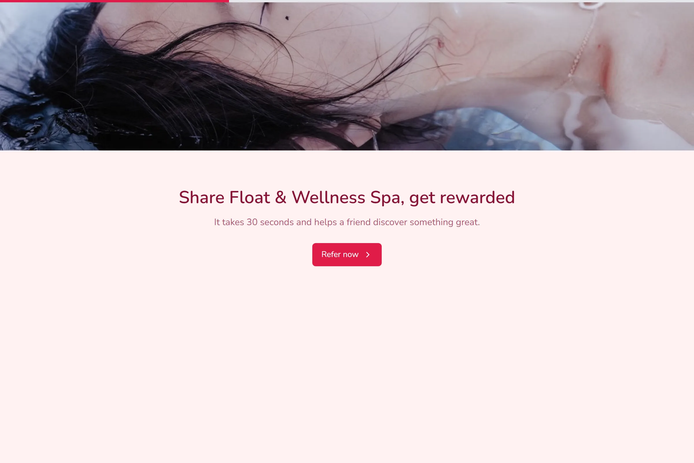 Float & Wellness Spa Referral Form template preview