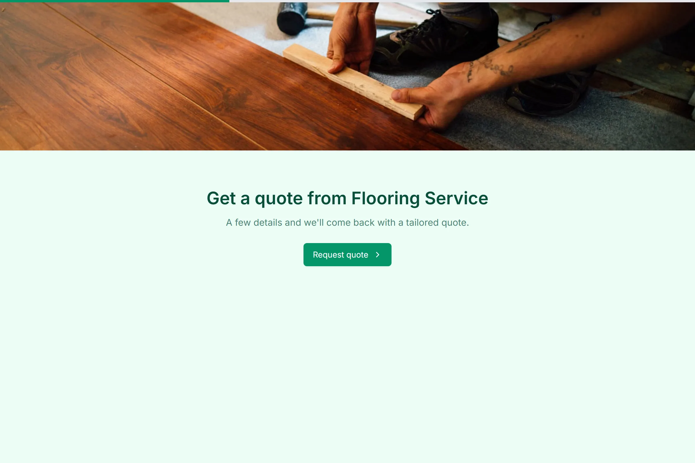 Flooring Service Site Survey Request template preview