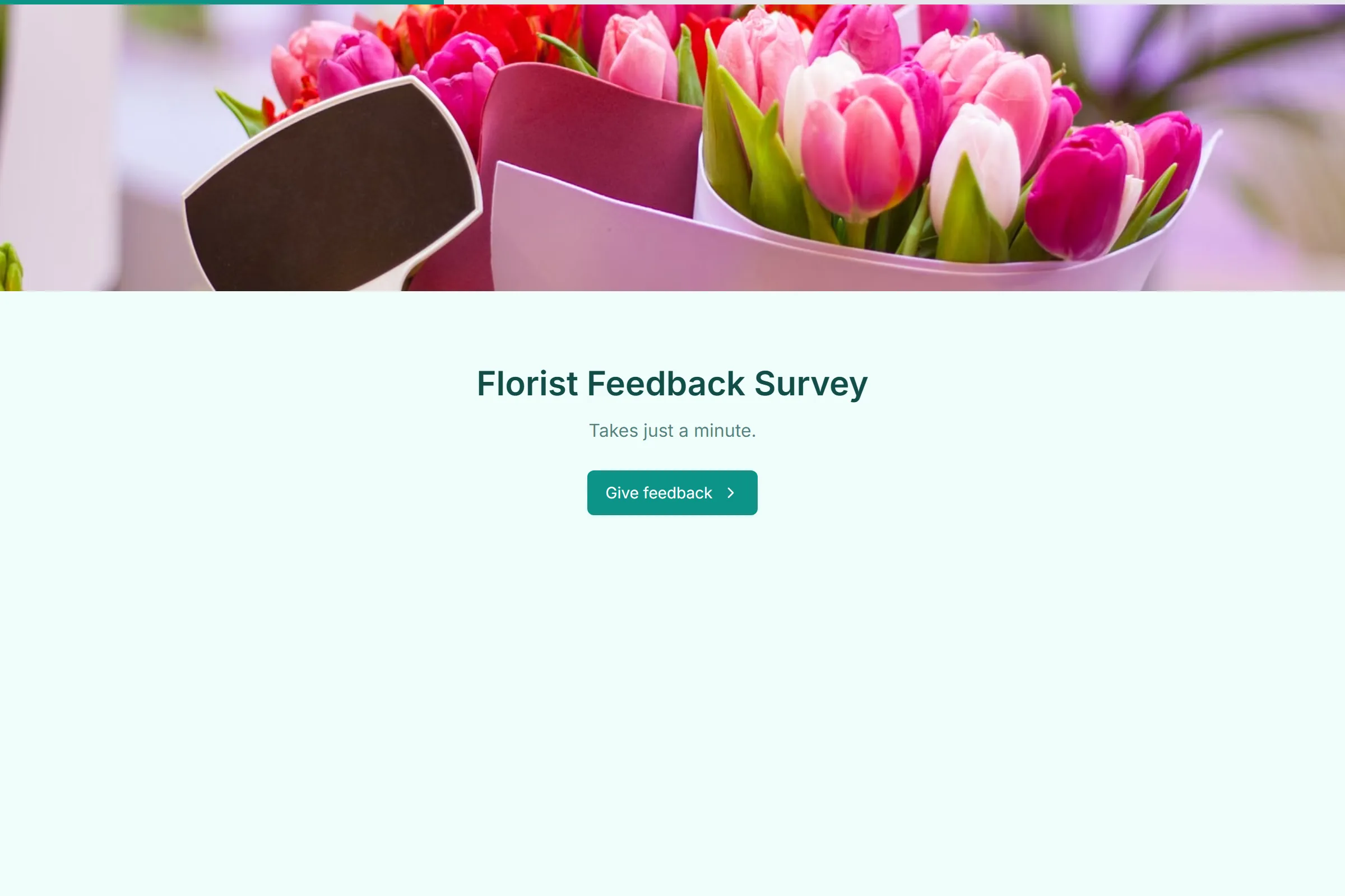 Florist Feedback Survey template preview