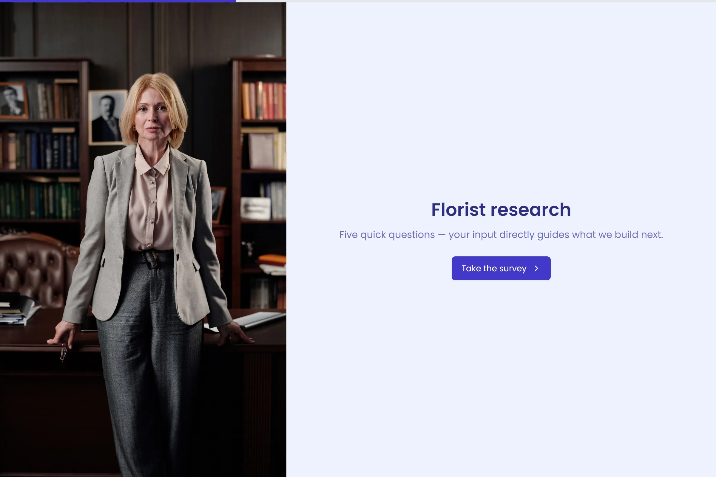Florist Market Research Survey template preview