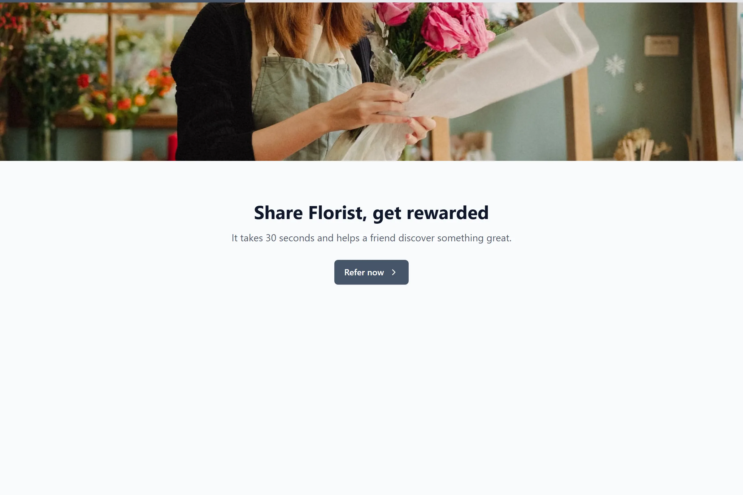 Florist Referral Form template preview