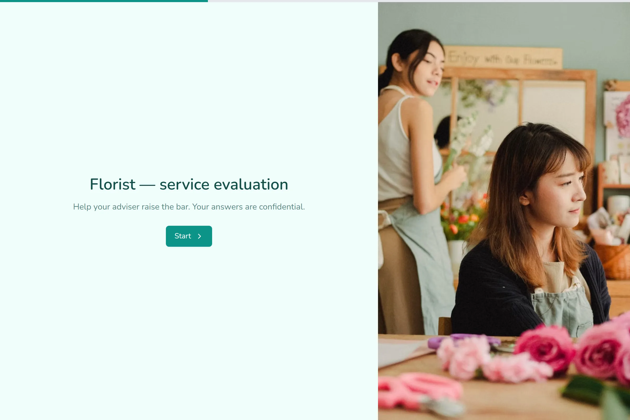 Florist Service Evaluation template preview