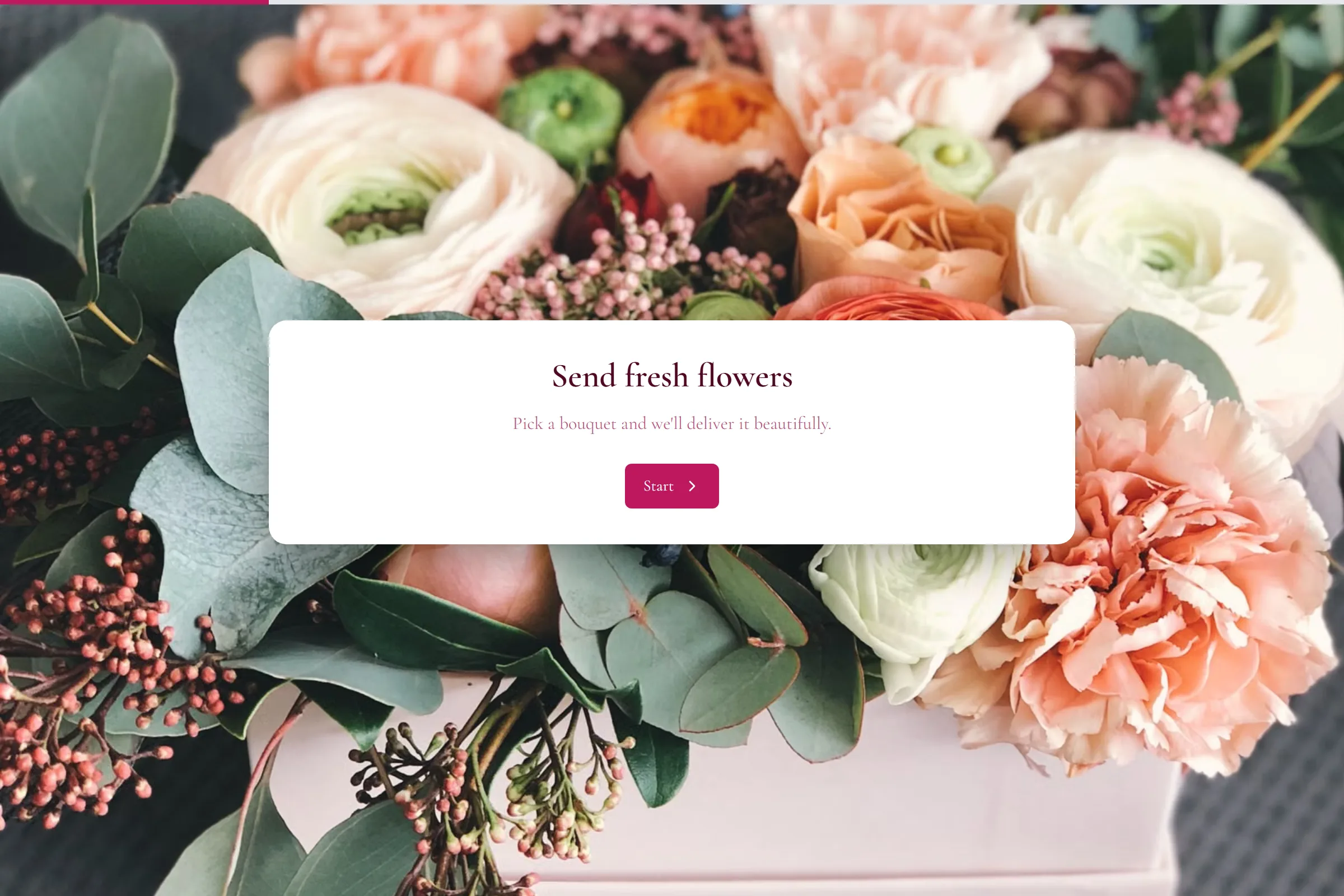 Flower Bouquet Order template preview