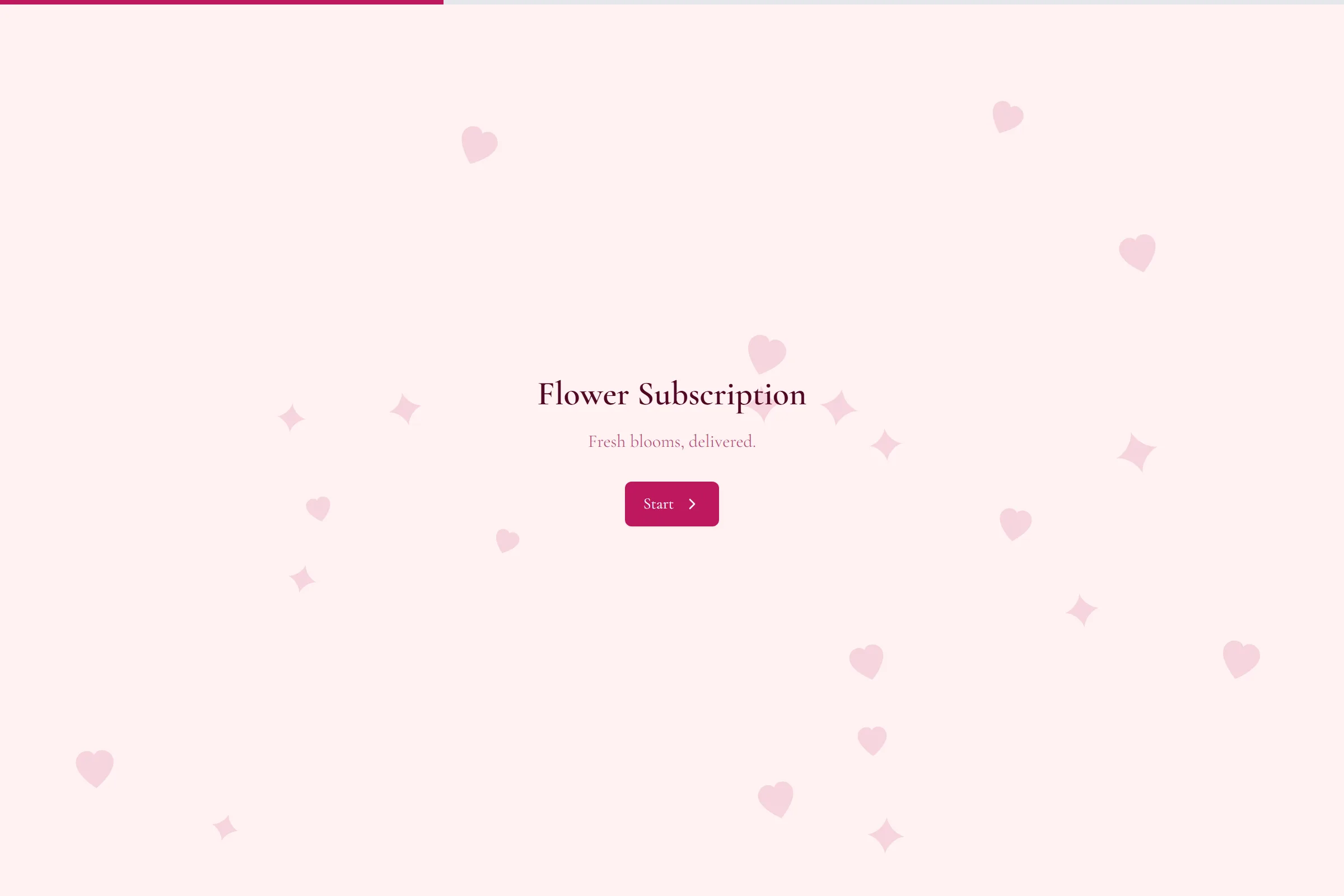 Flower Subscription template preview