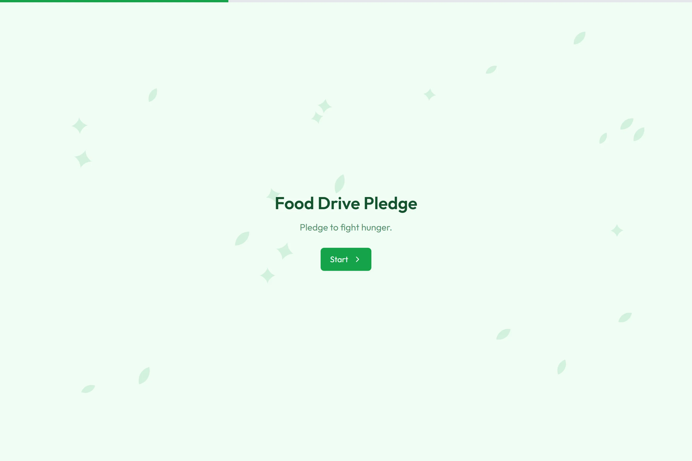 Food Drive Pledge template preview