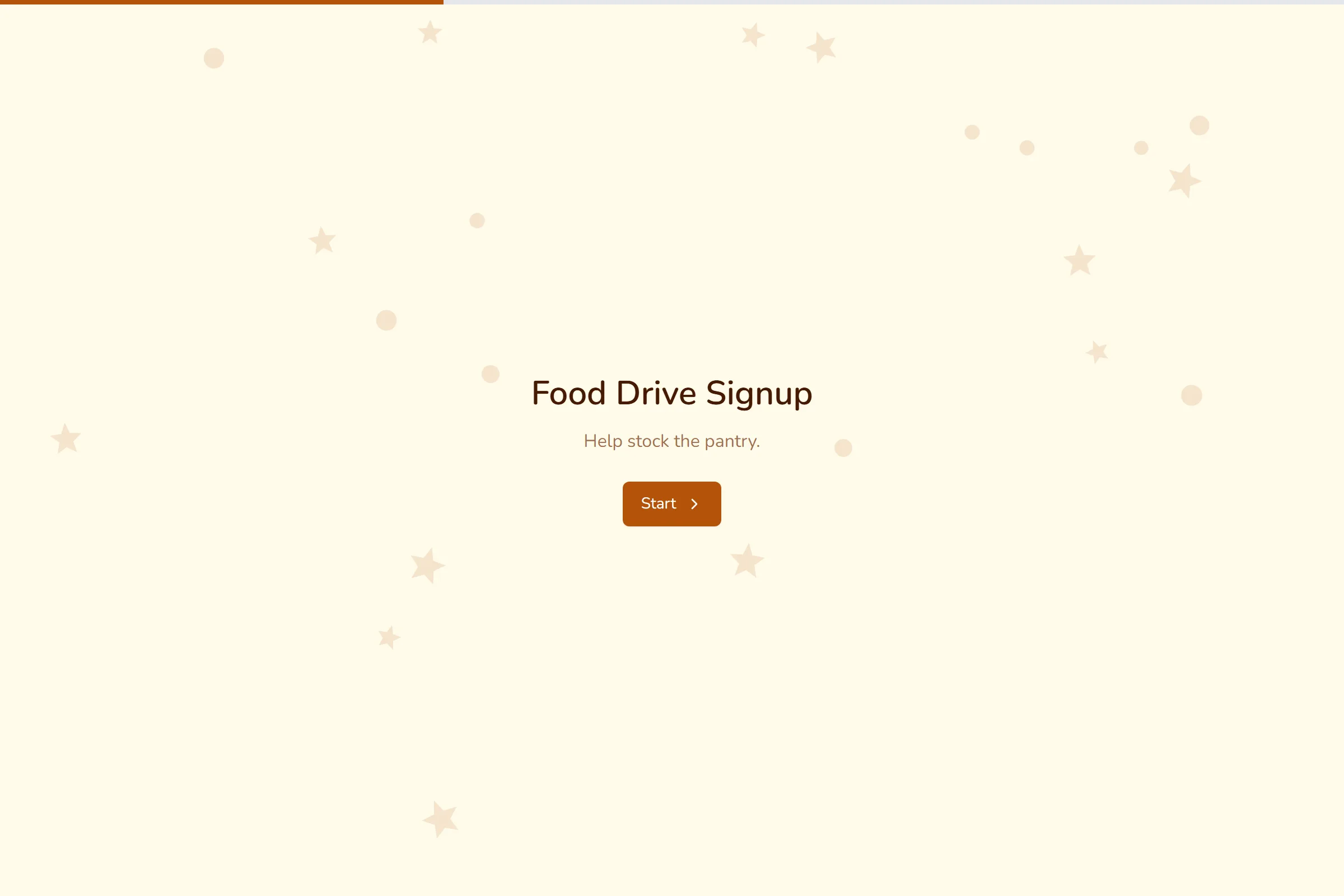 Food Drive Signup template preview