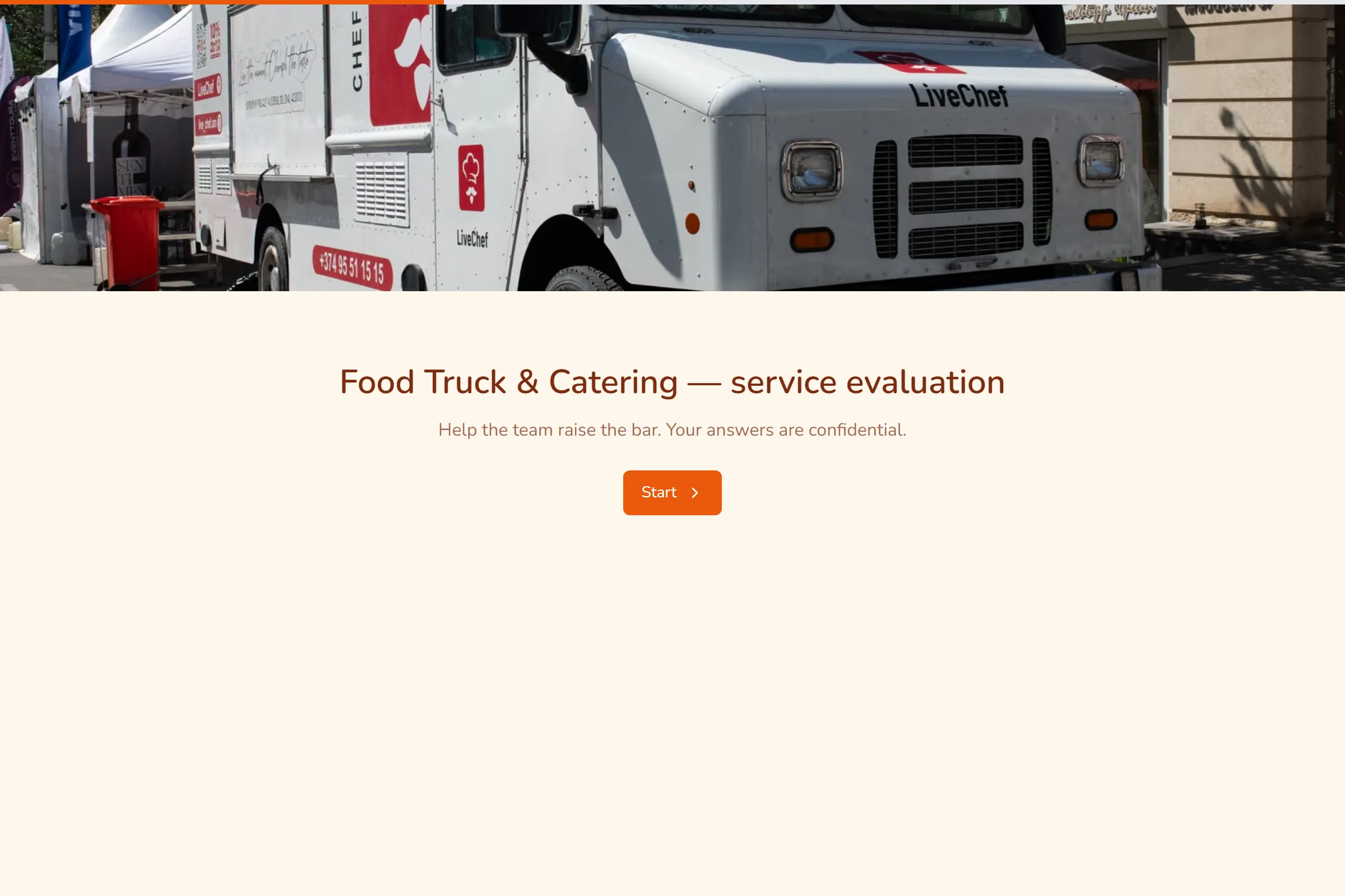 Food Truck & Catering Service Evaluation template preview