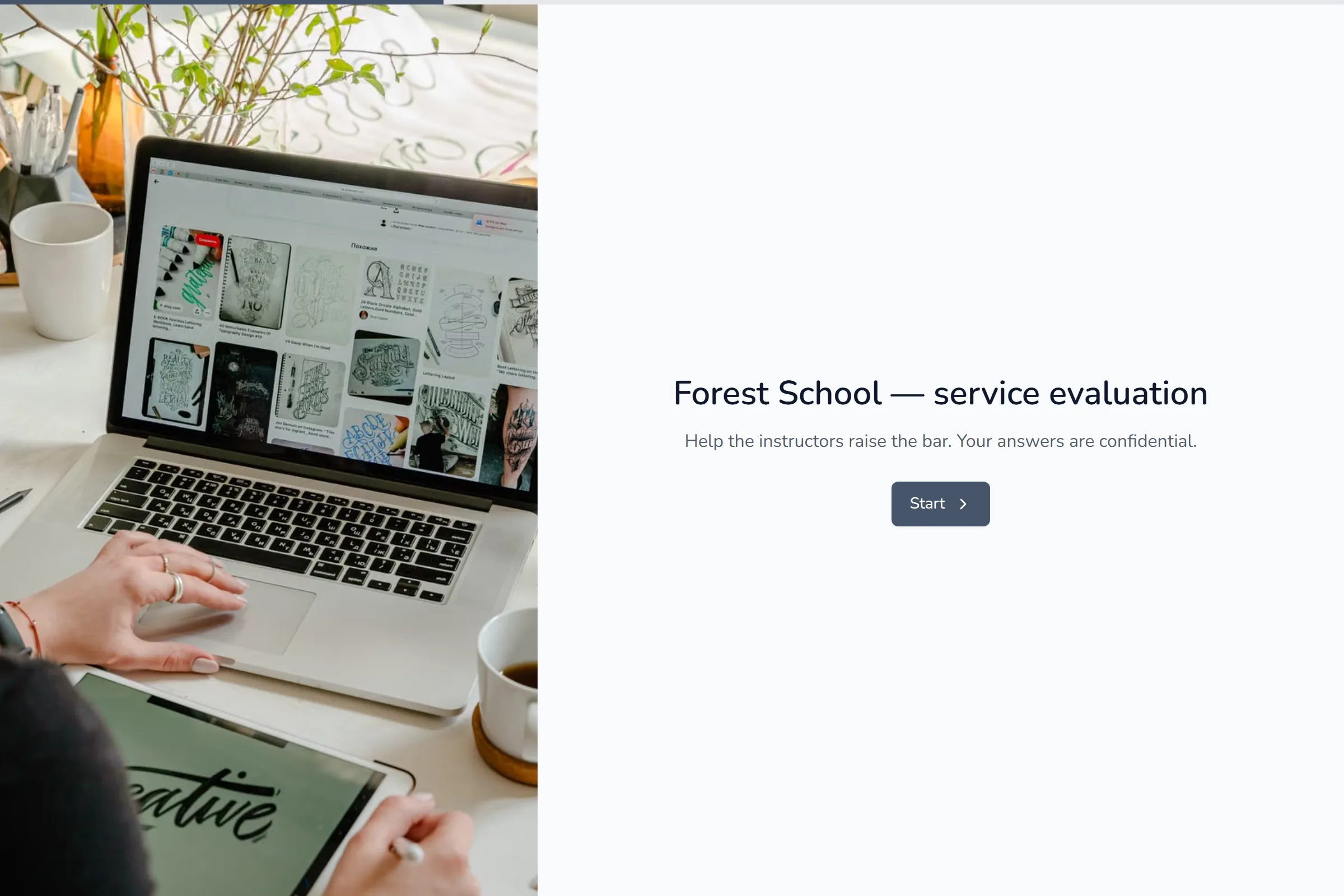 Forest School Service Evaluation template preview