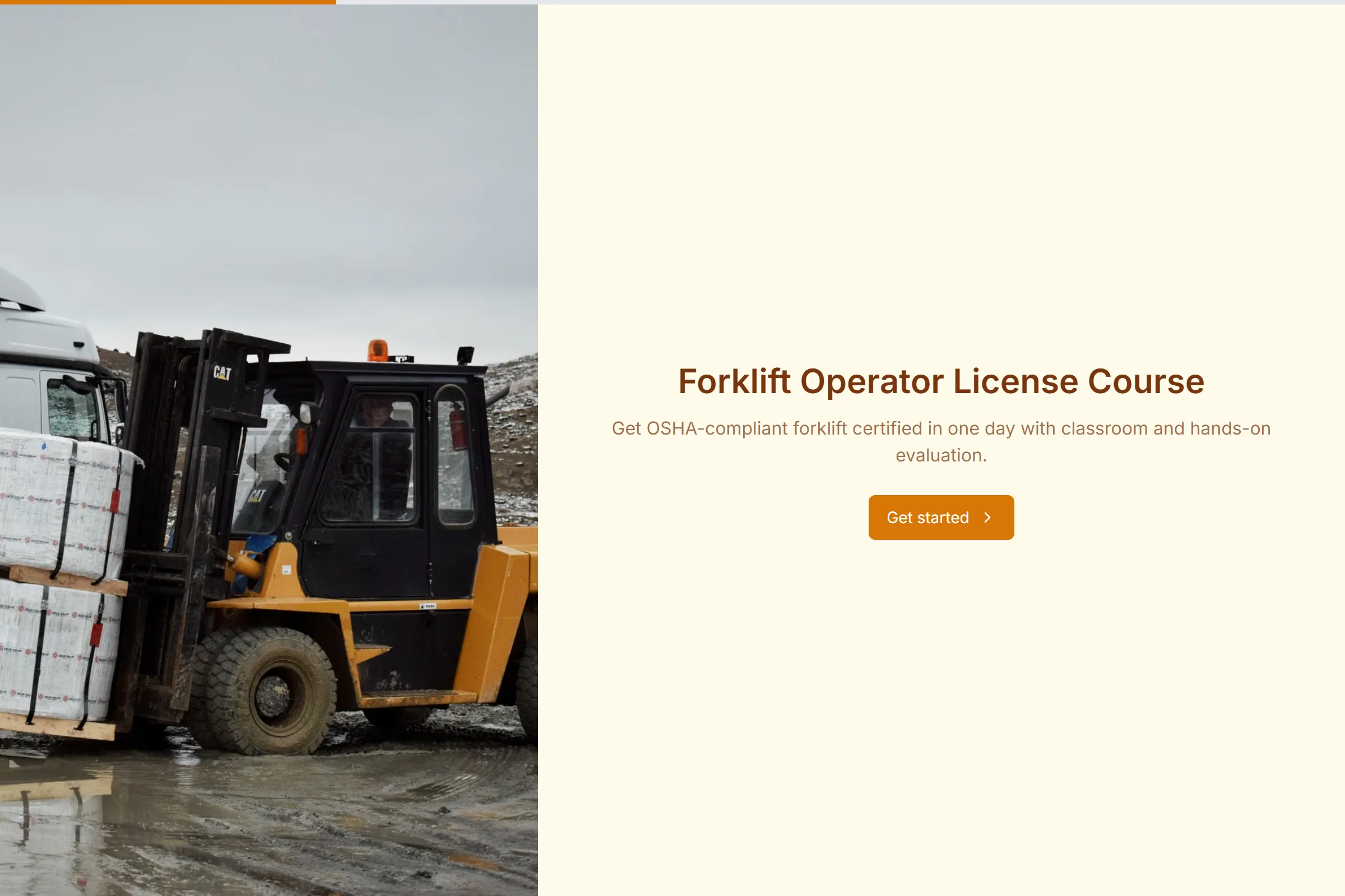 Forklift Operator License Course template preview