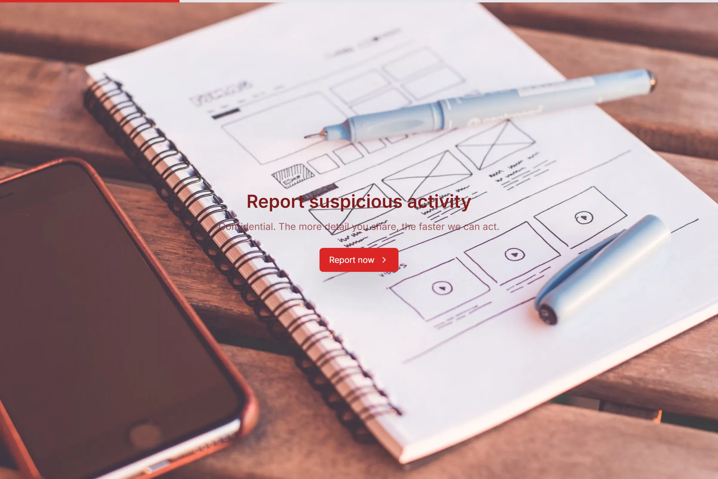 Fraud & Suspicious Activity Report template preview