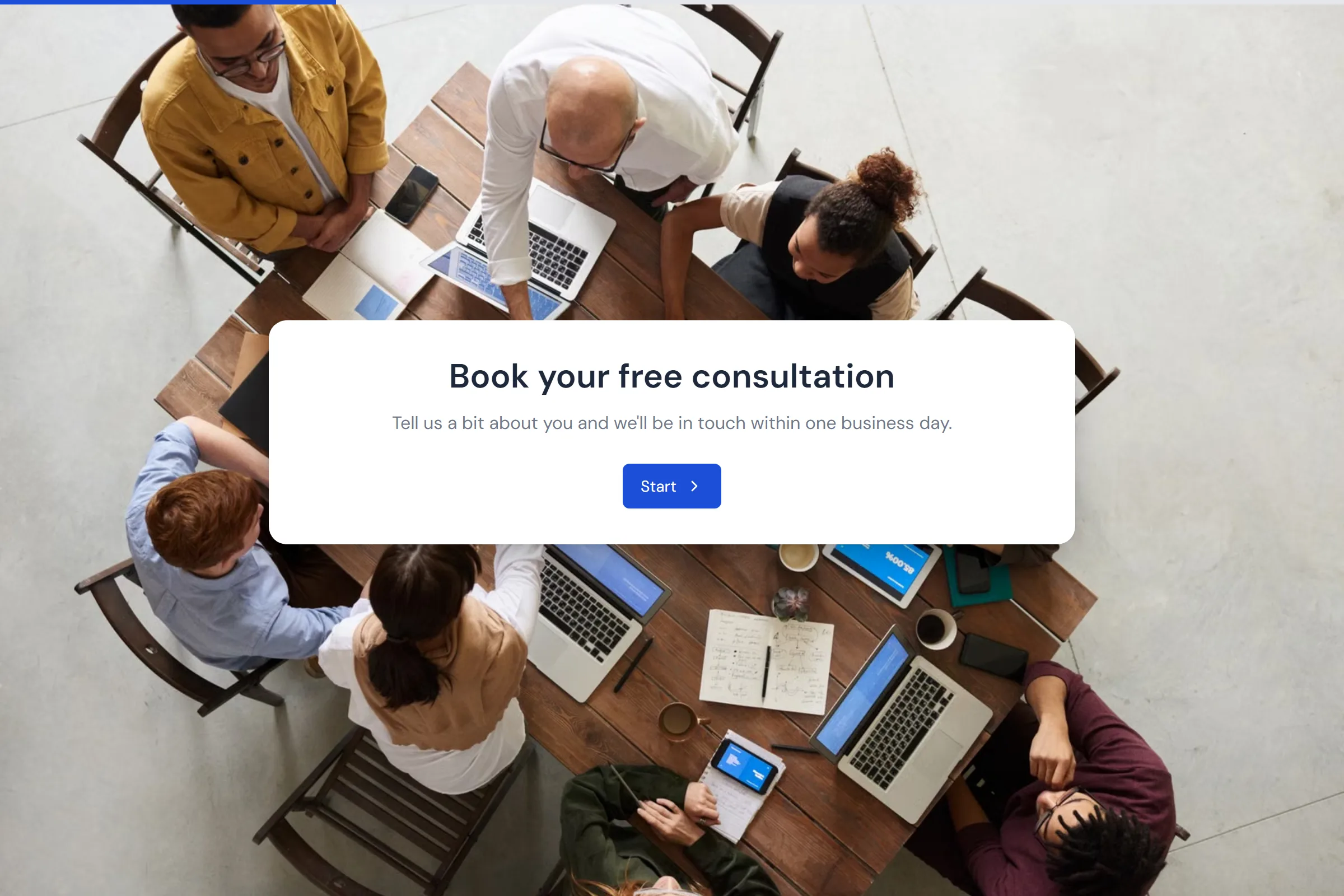 Free Consultation Request template preview