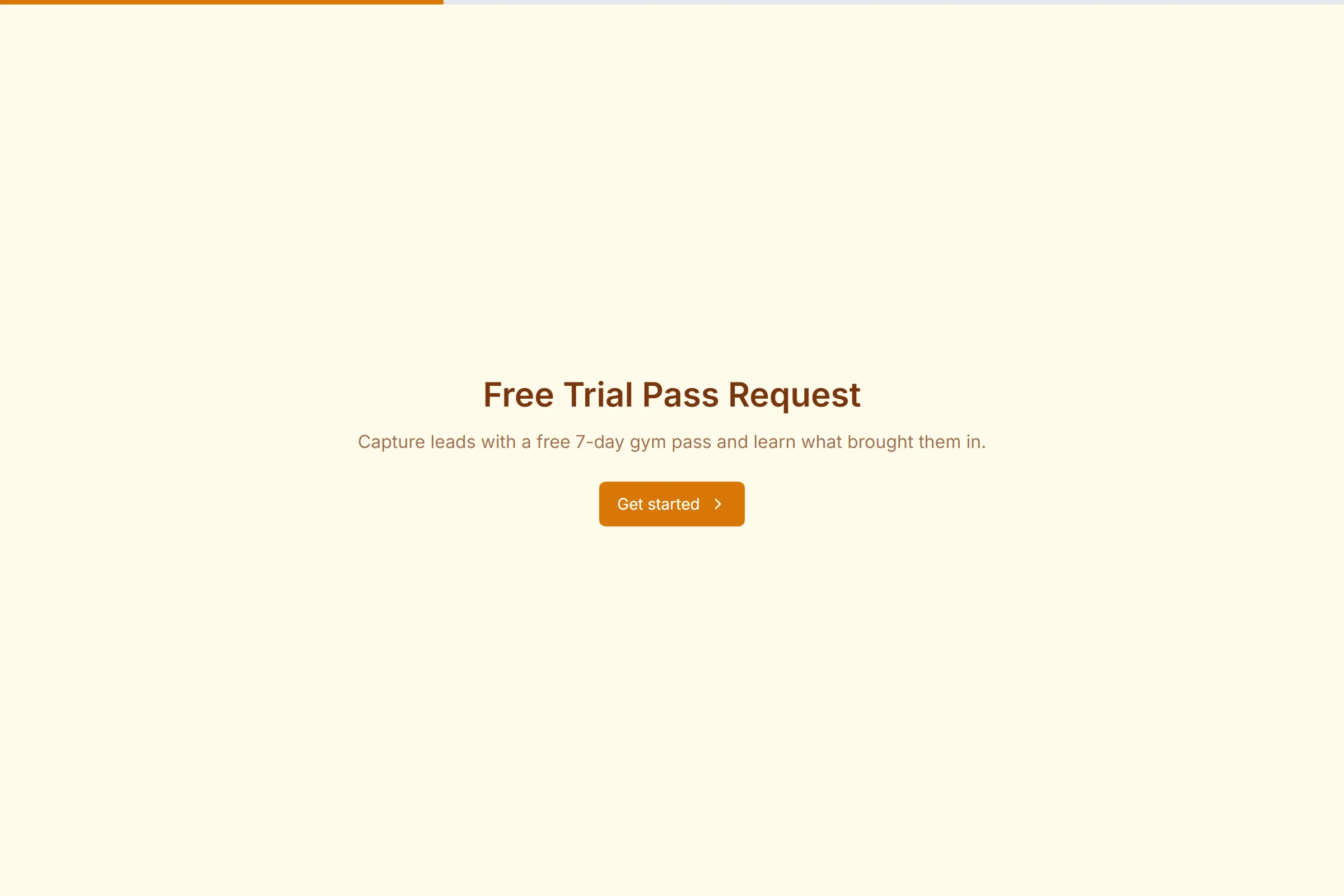 Free Trial Pass Request template preview