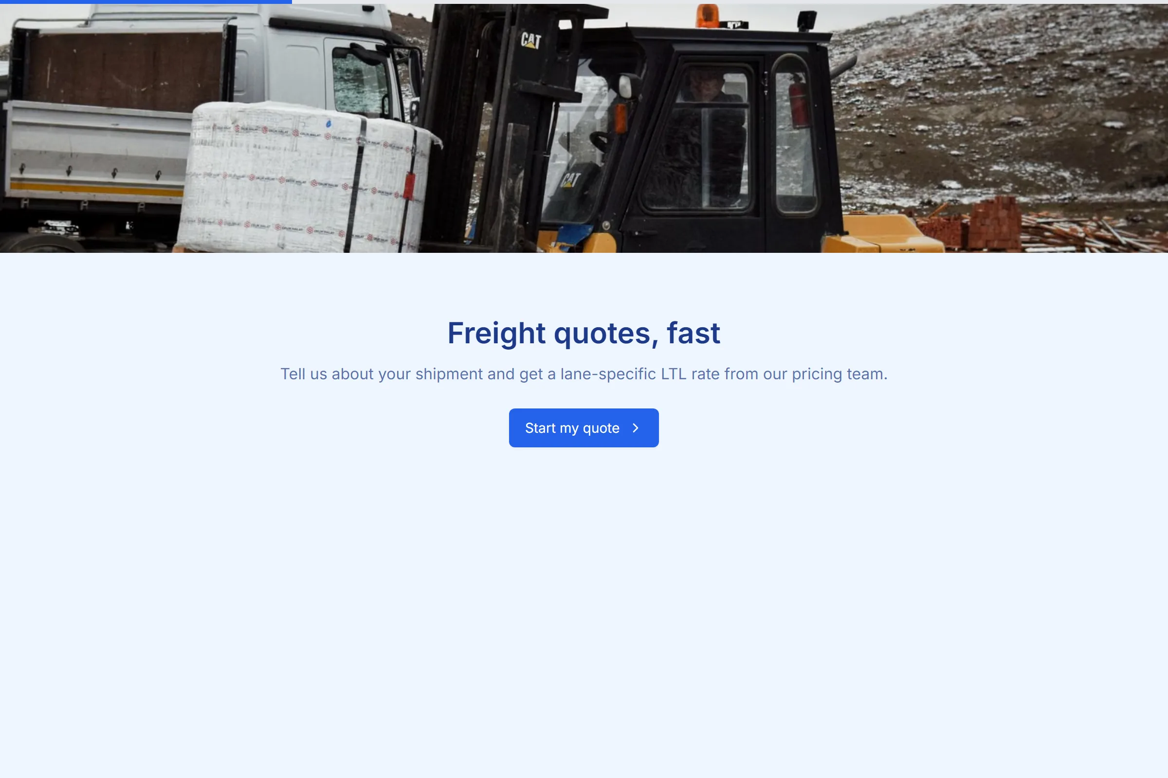 Freight & LTL Quote Request template preview