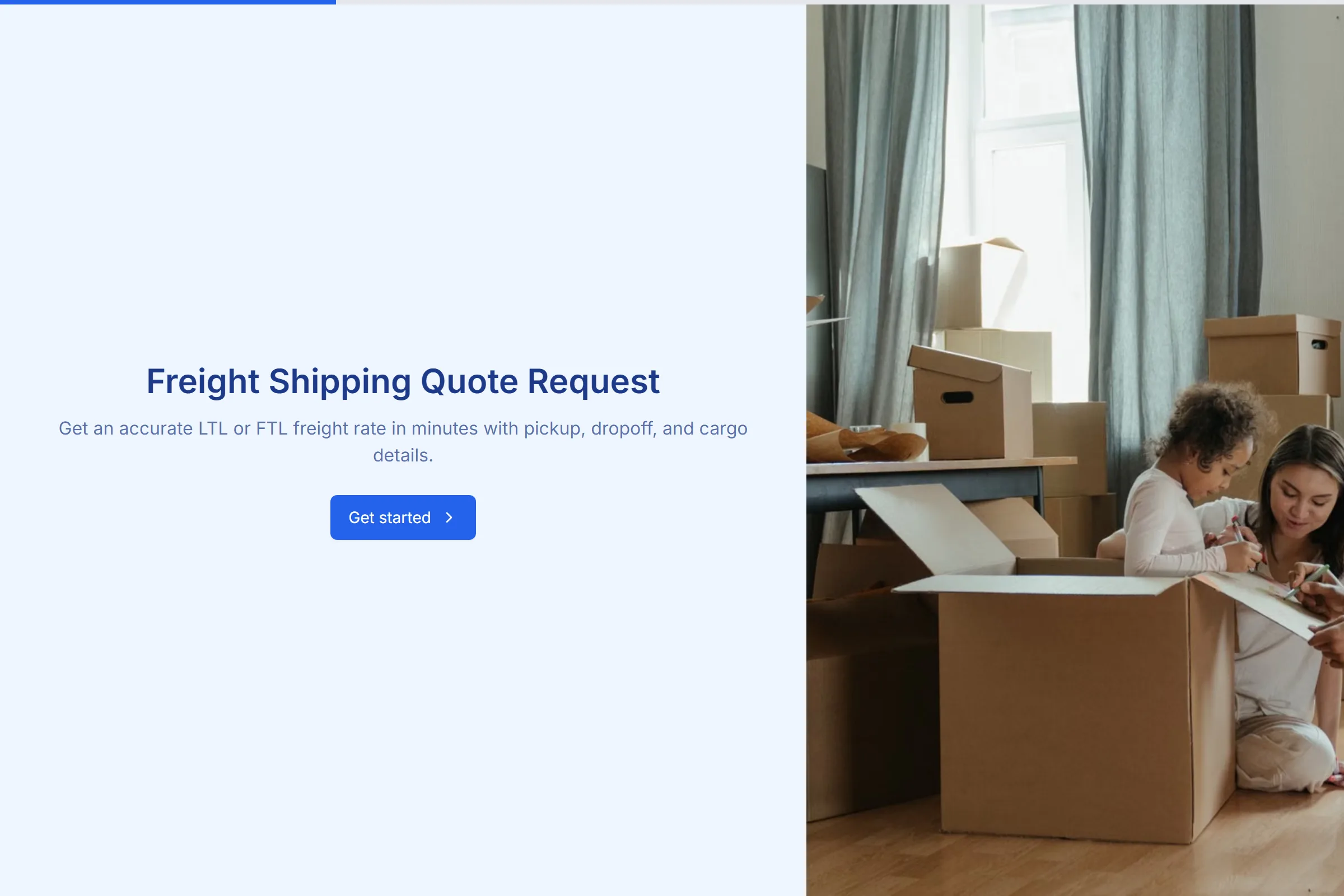 Freight Shipping Quote Request template preview