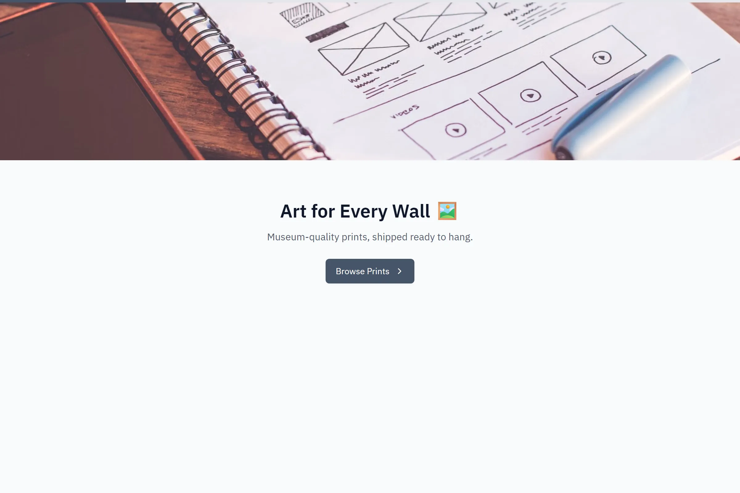 Gallery Wall Art Print Shop template preview