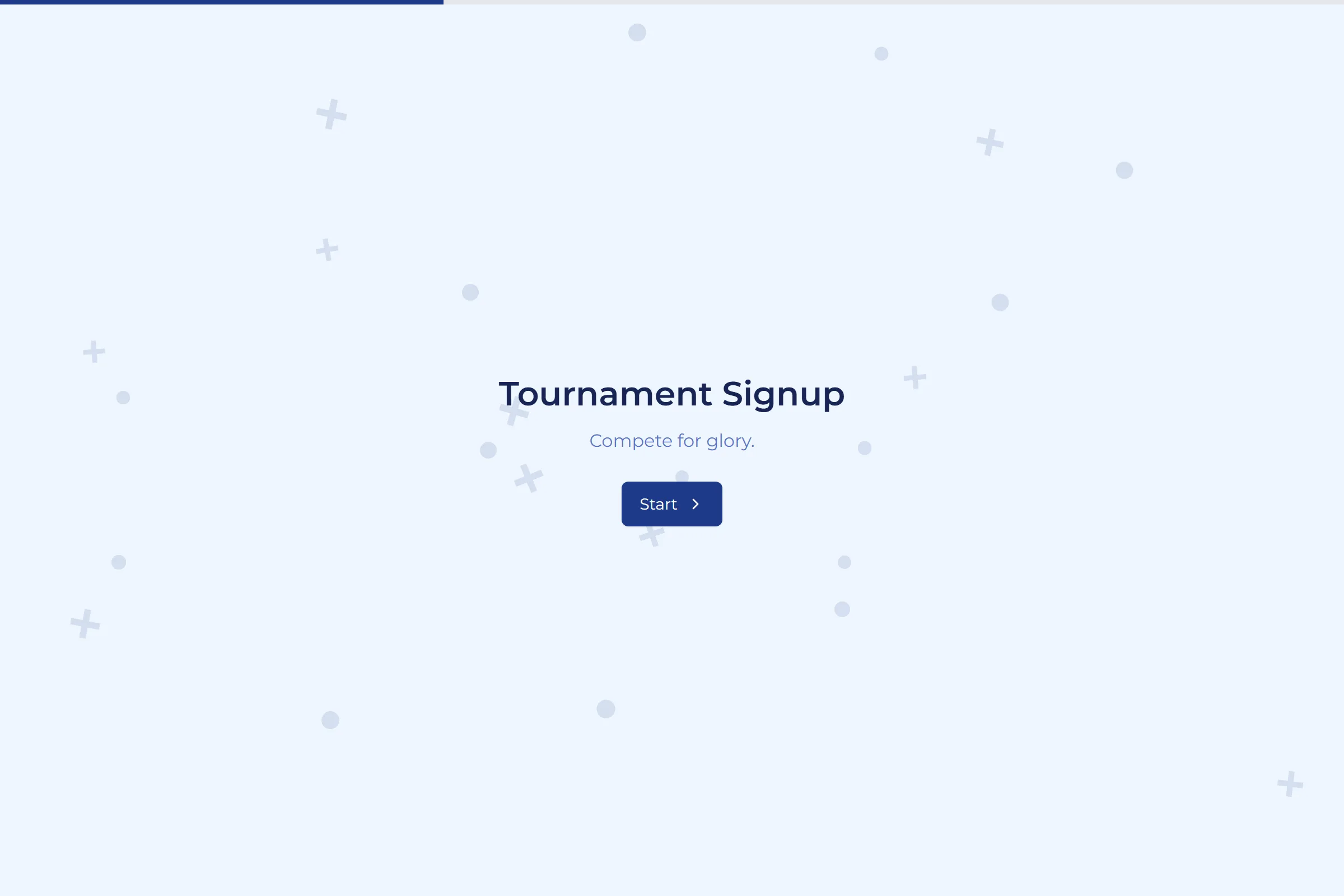 Tournament Signup template preview