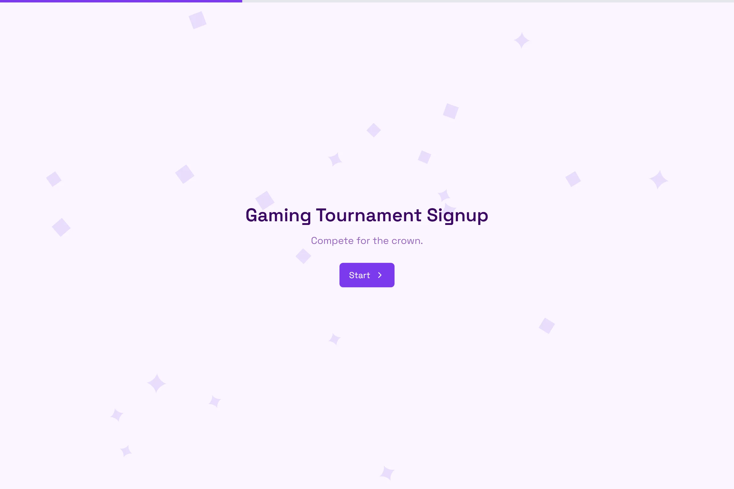 Gaming Tournament Signup template preview