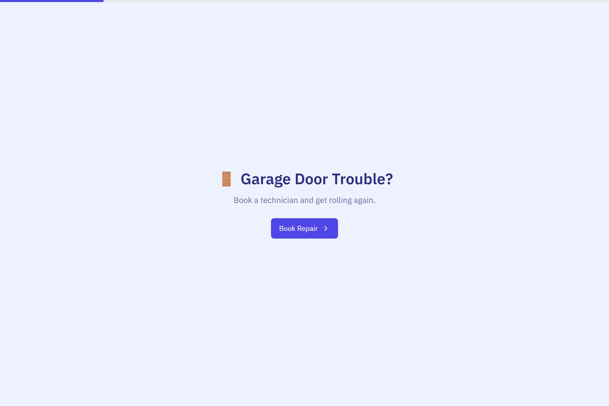 Garage Door Repair Service template preview