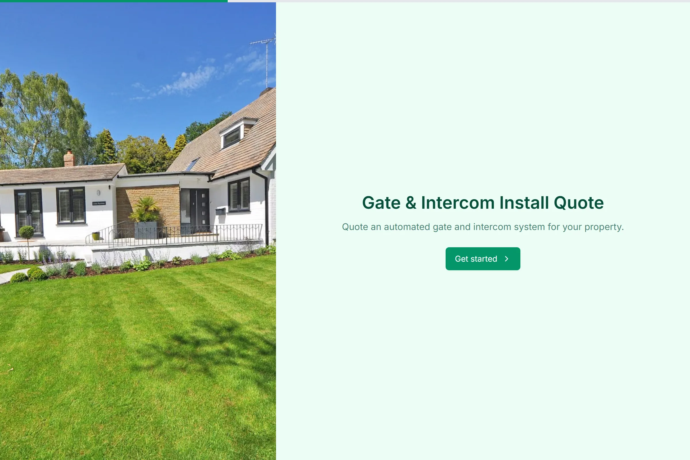 Gate & Intercom Install Quote template preview