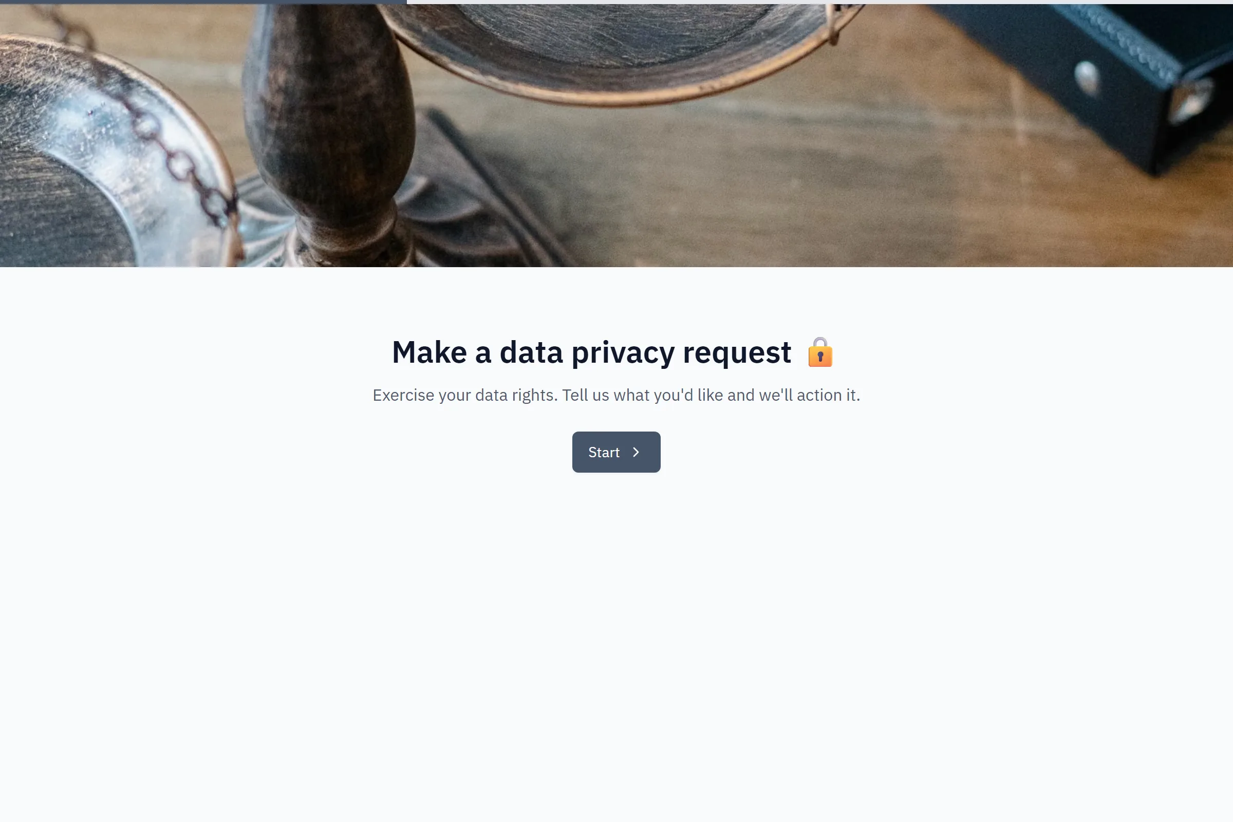 Data Privacy Request template preview
