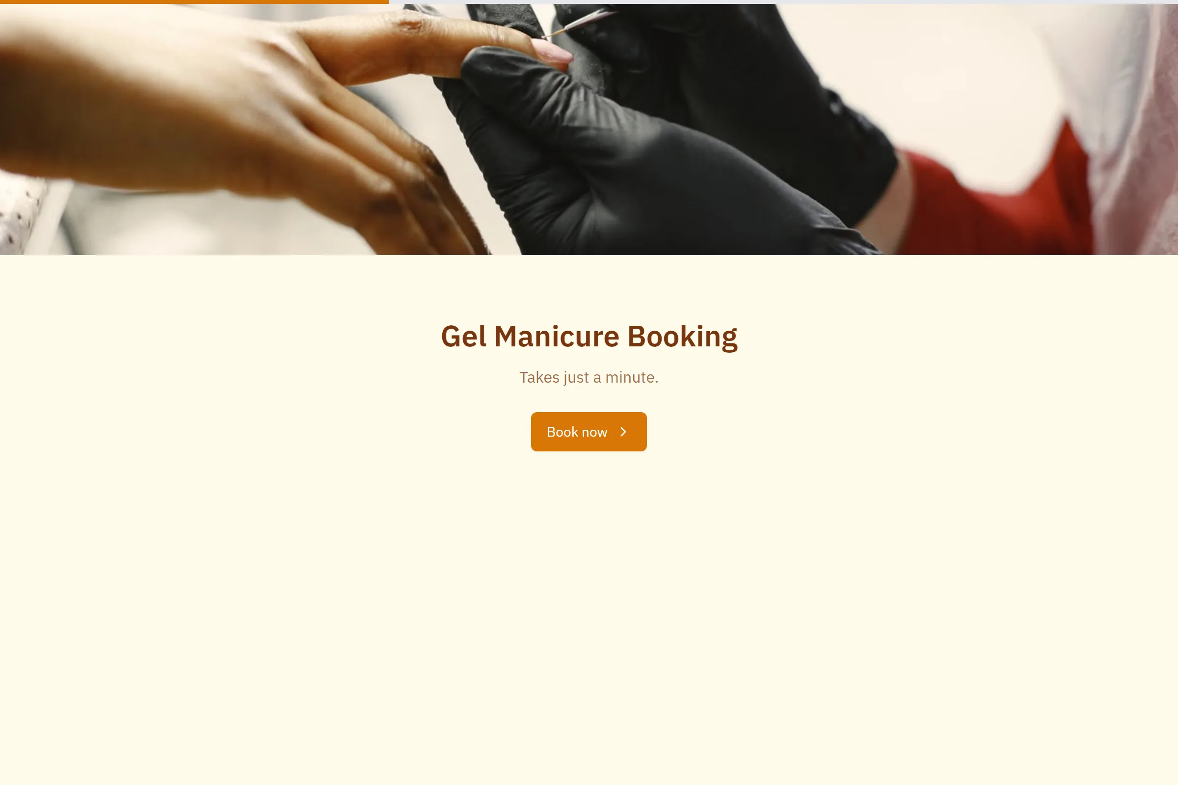 Gel Manicure Booking template preview