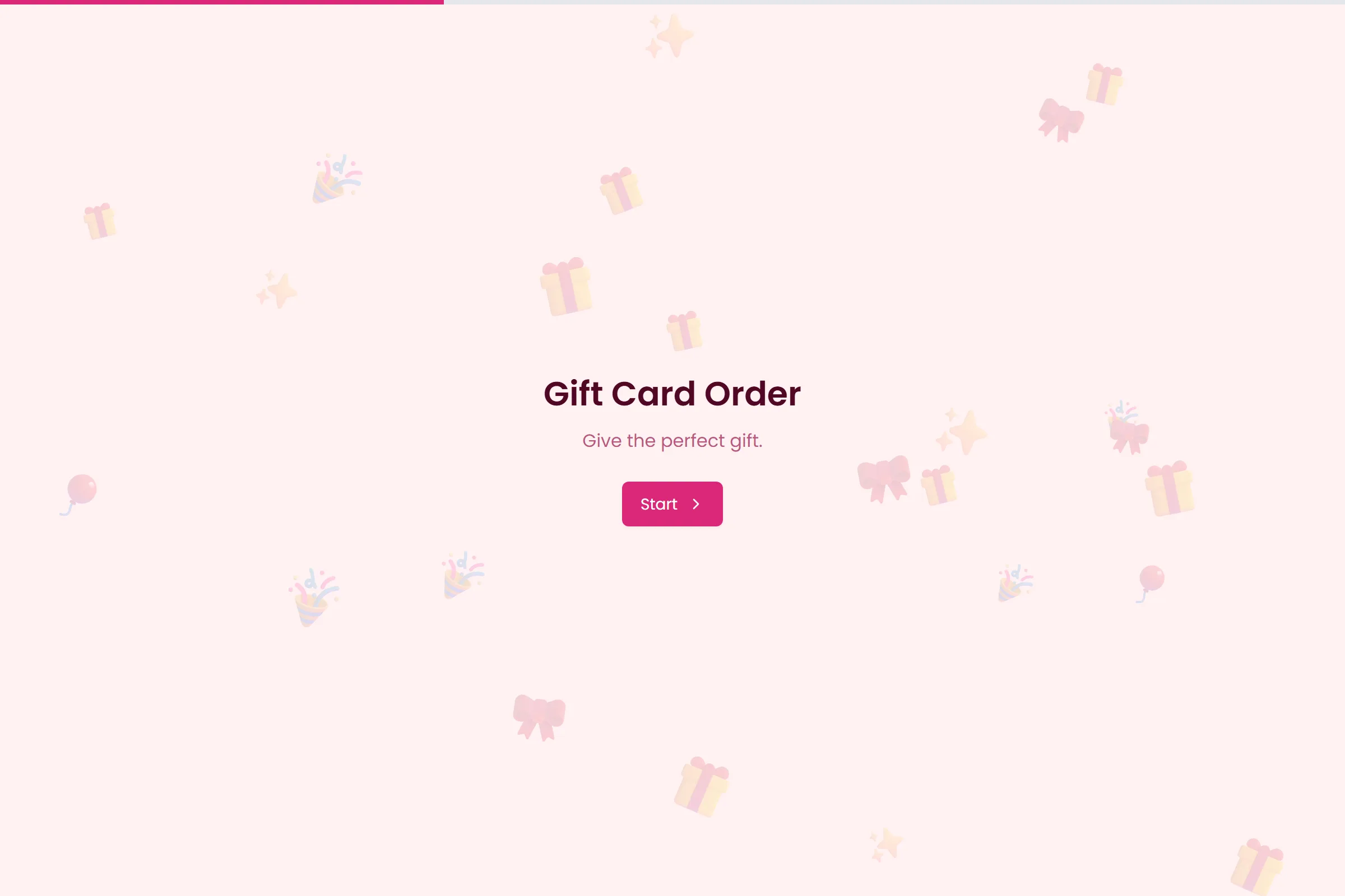 Gift Card Order template preview