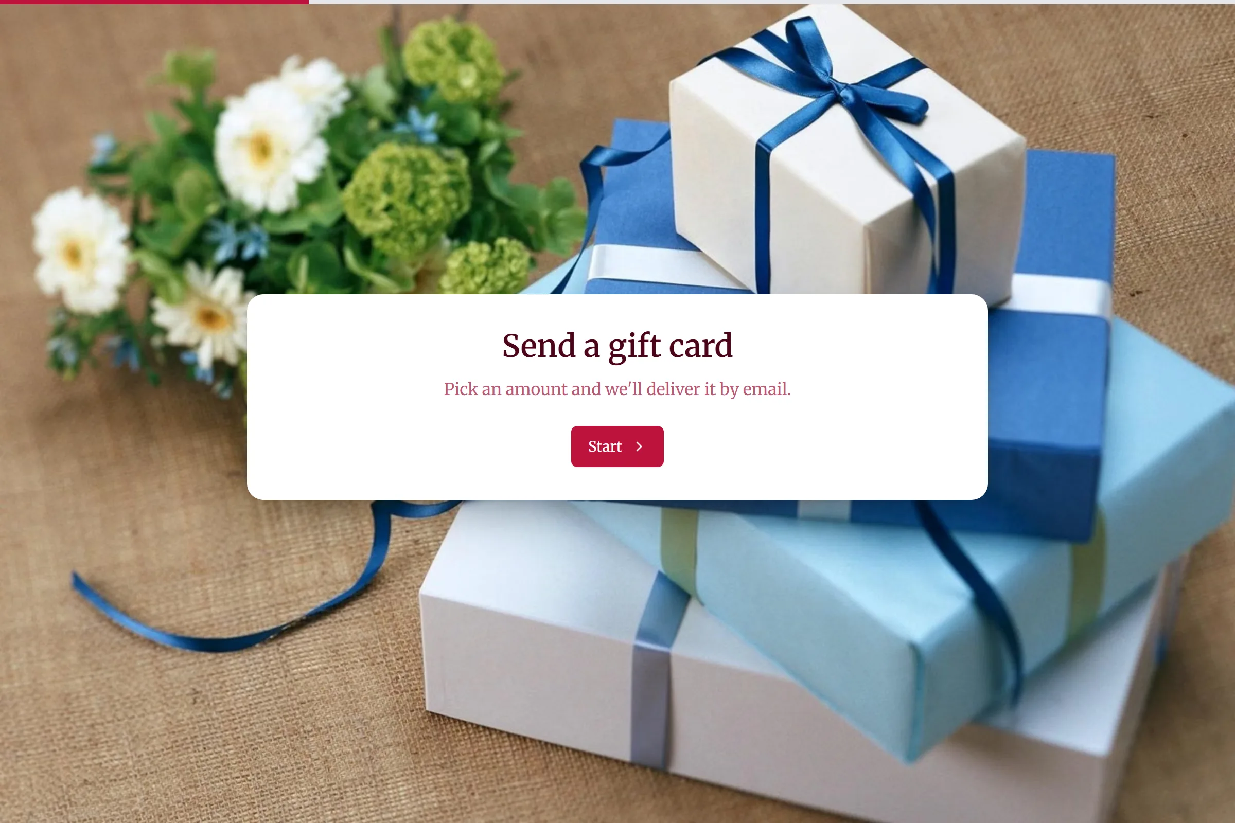 Gift Card Order template preview