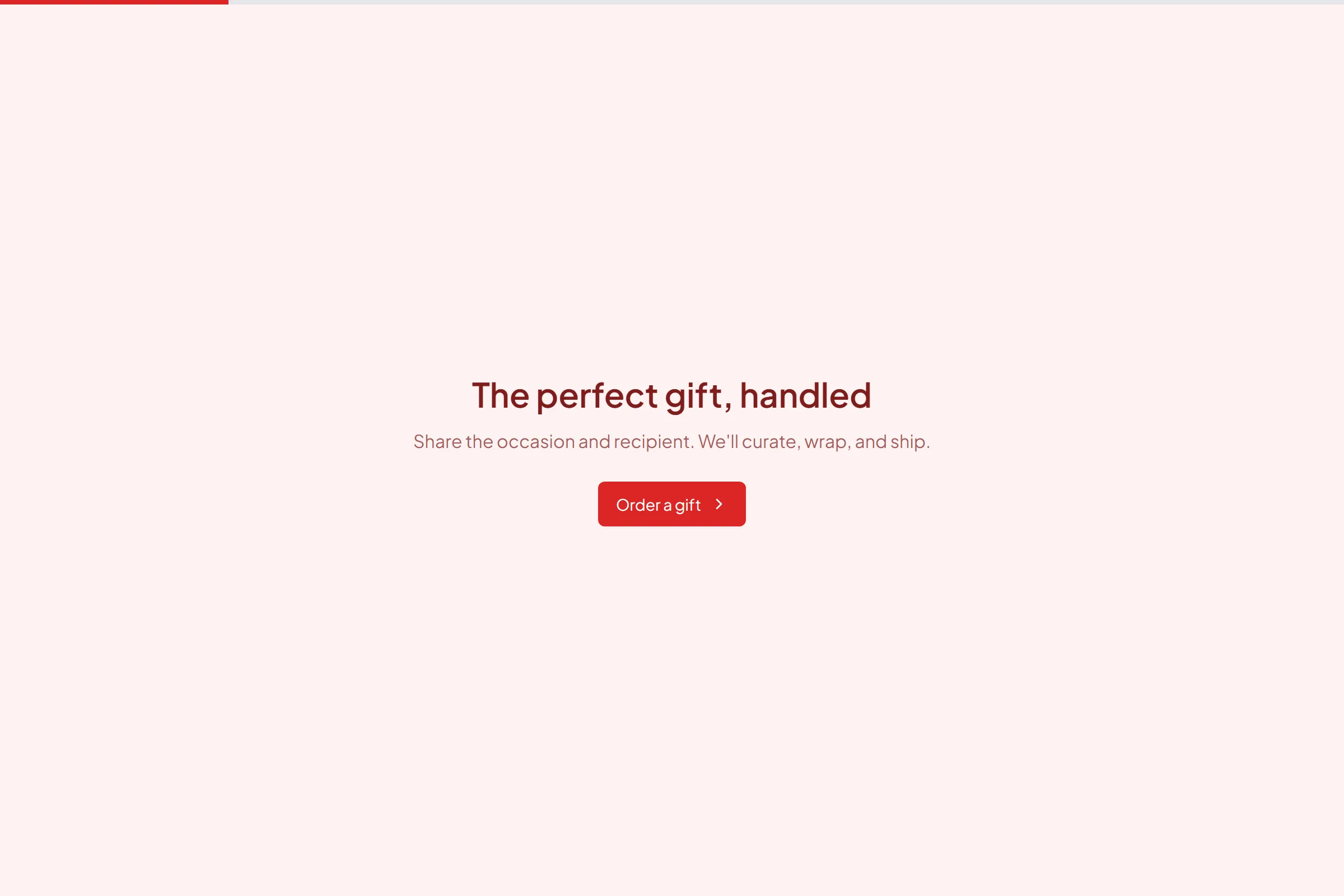 Gift Concierge Order template preview