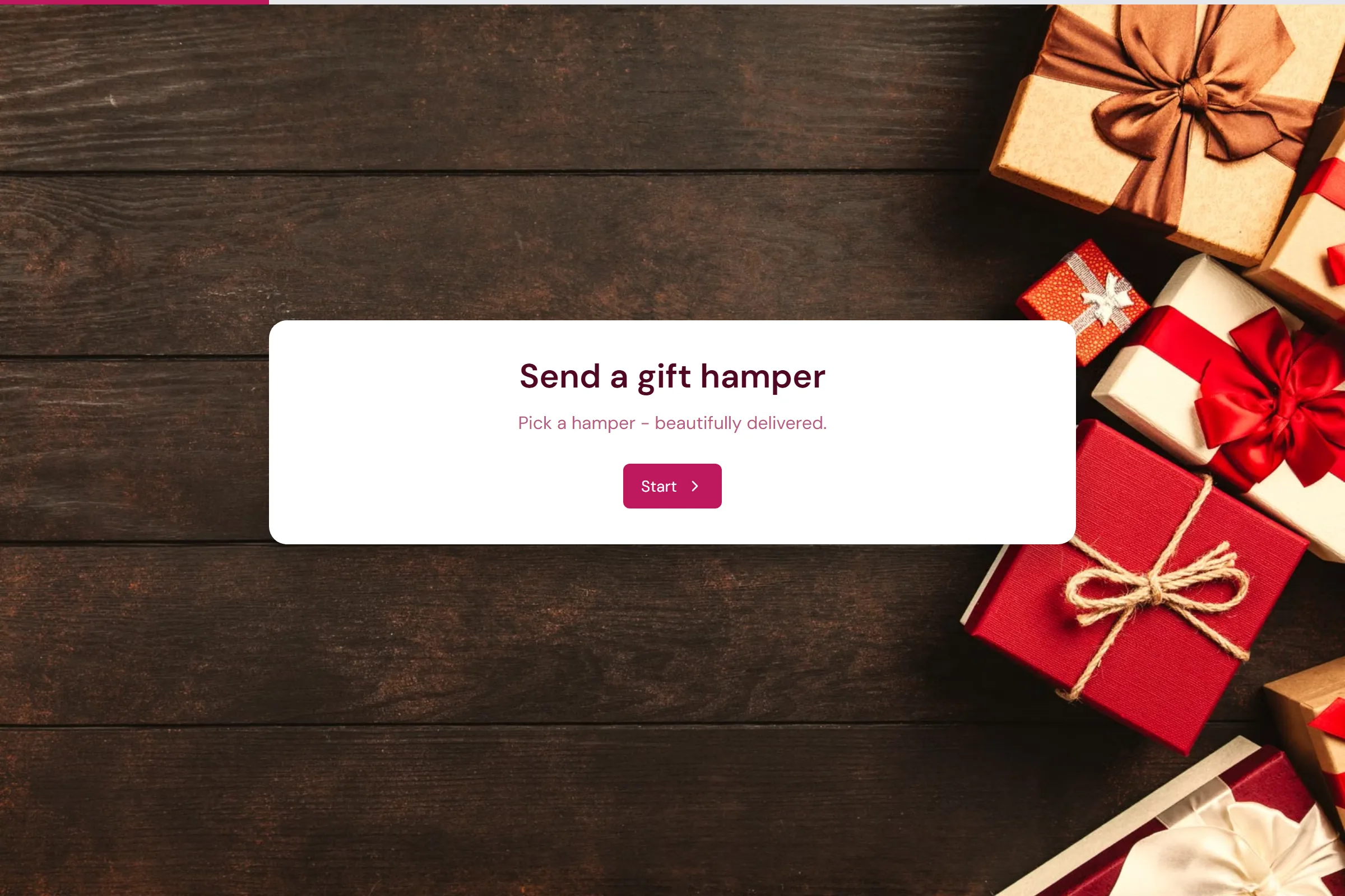 Gift Hamper Order template preview