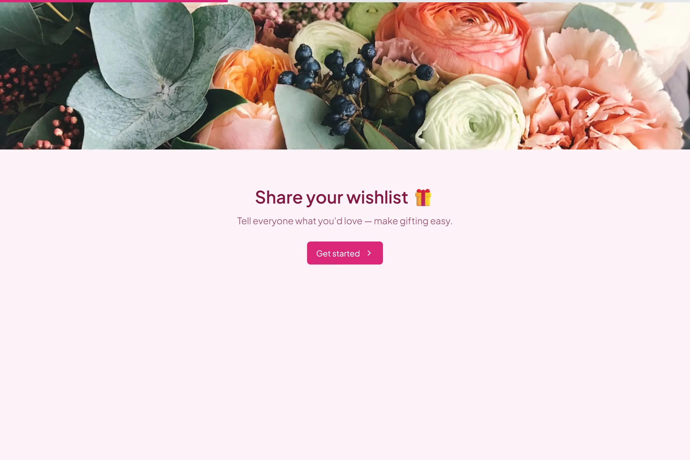 Gift Registry & Wishlist template preview