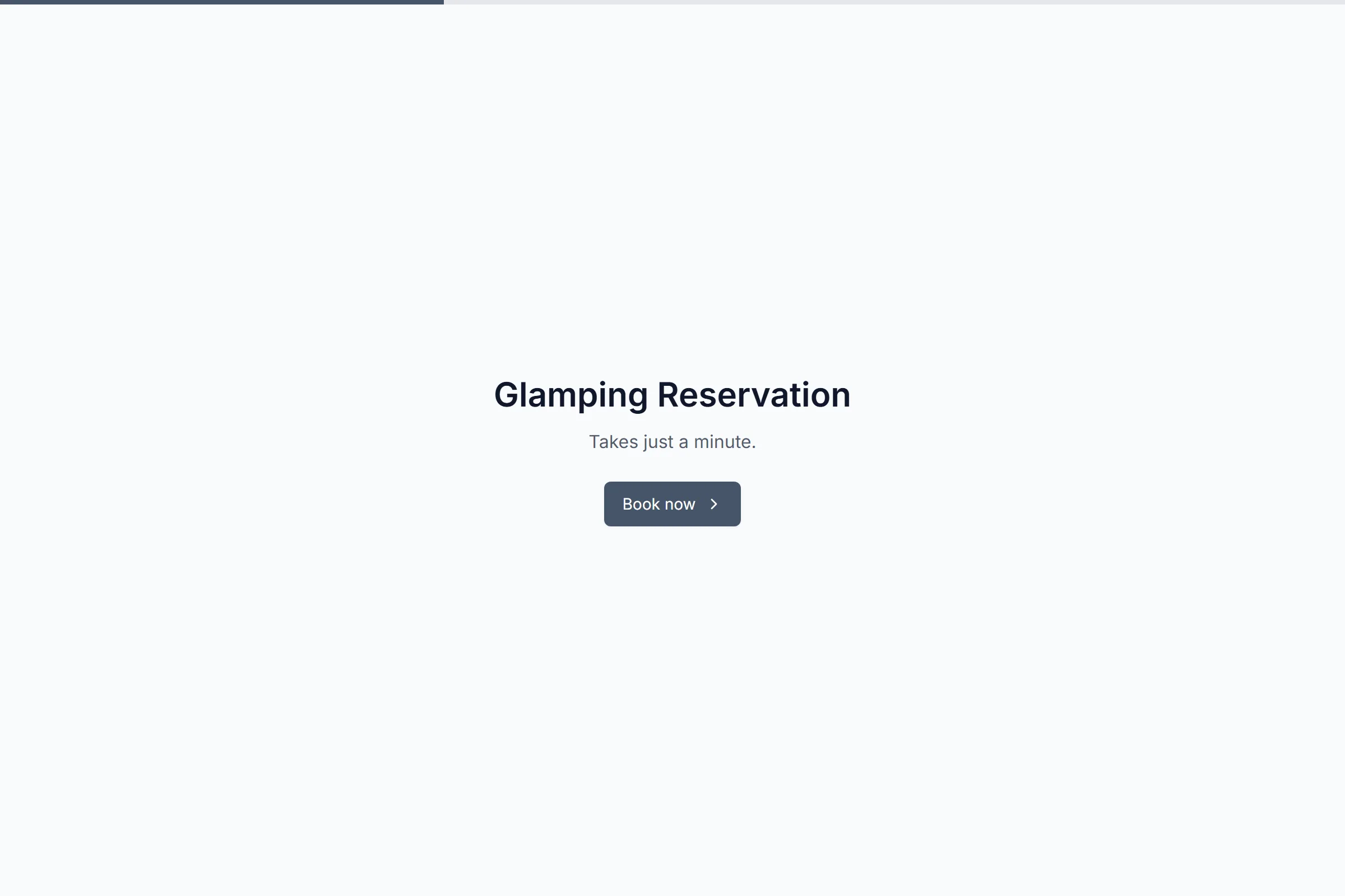 Glamping Reservation template preview
