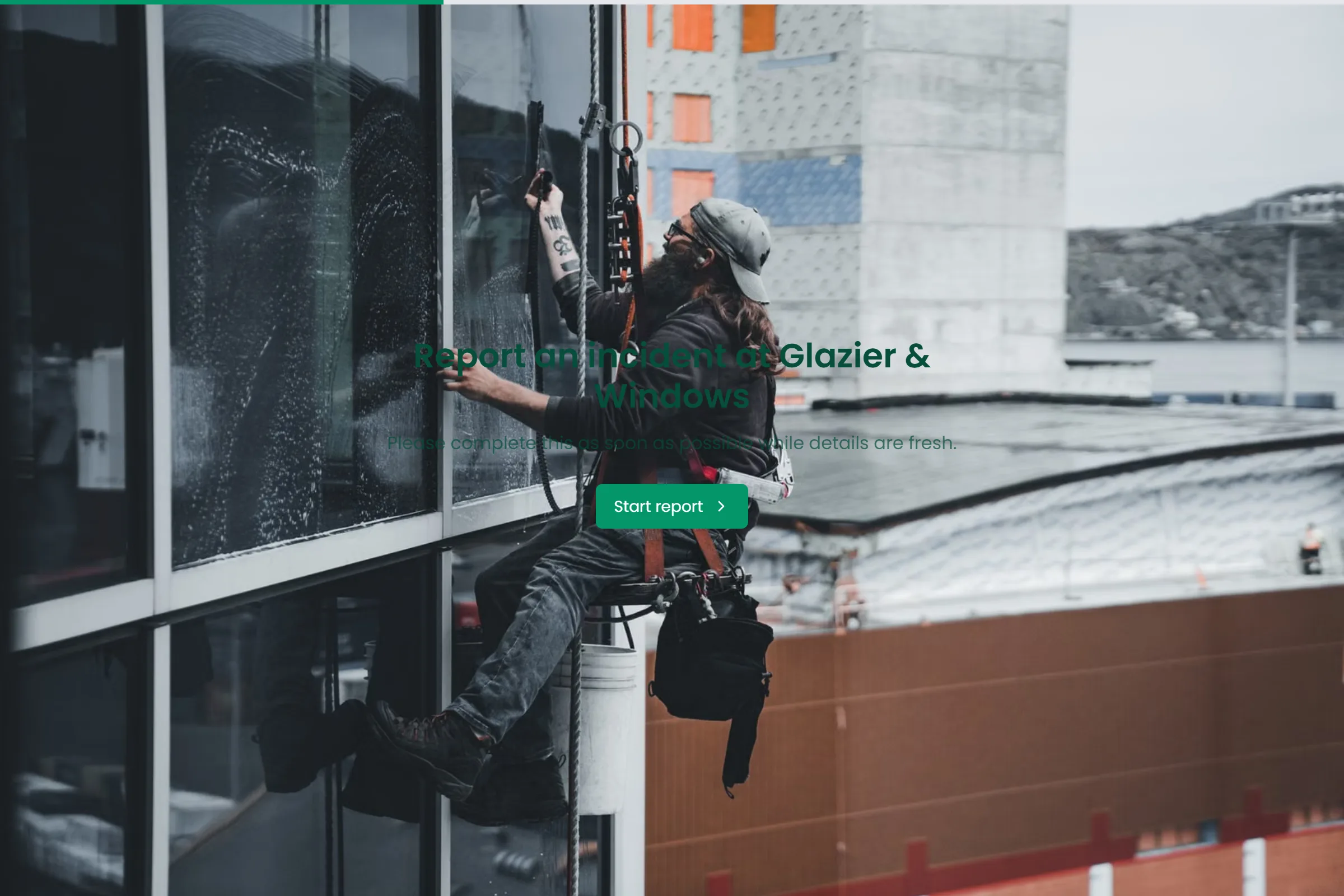 Glazier & Windows Incident Report template preview