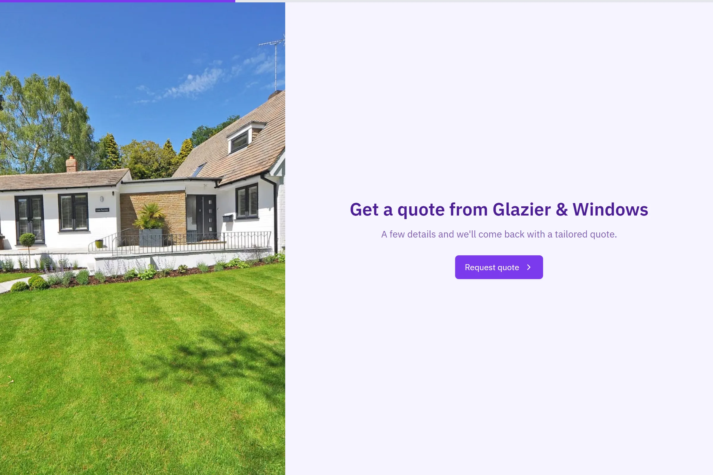 Glazier & Windows Site Survey Request template preview