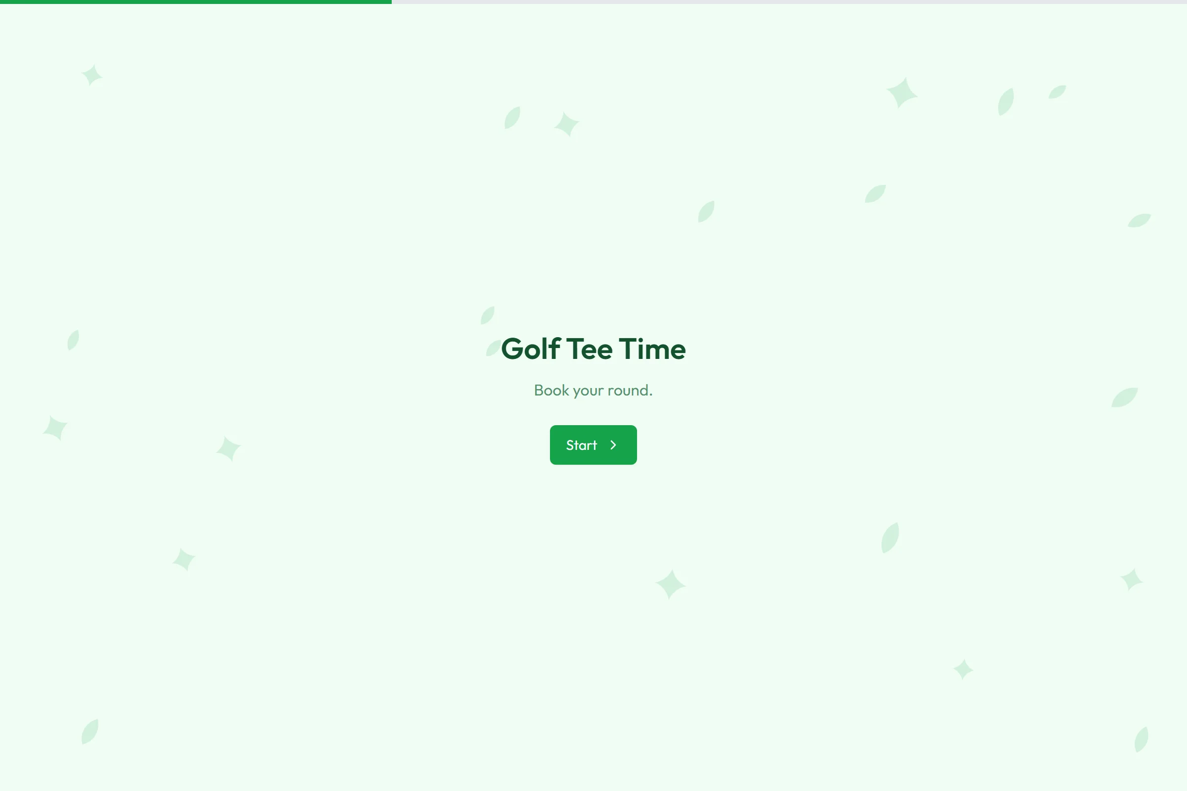 Golf Tee Time template preview