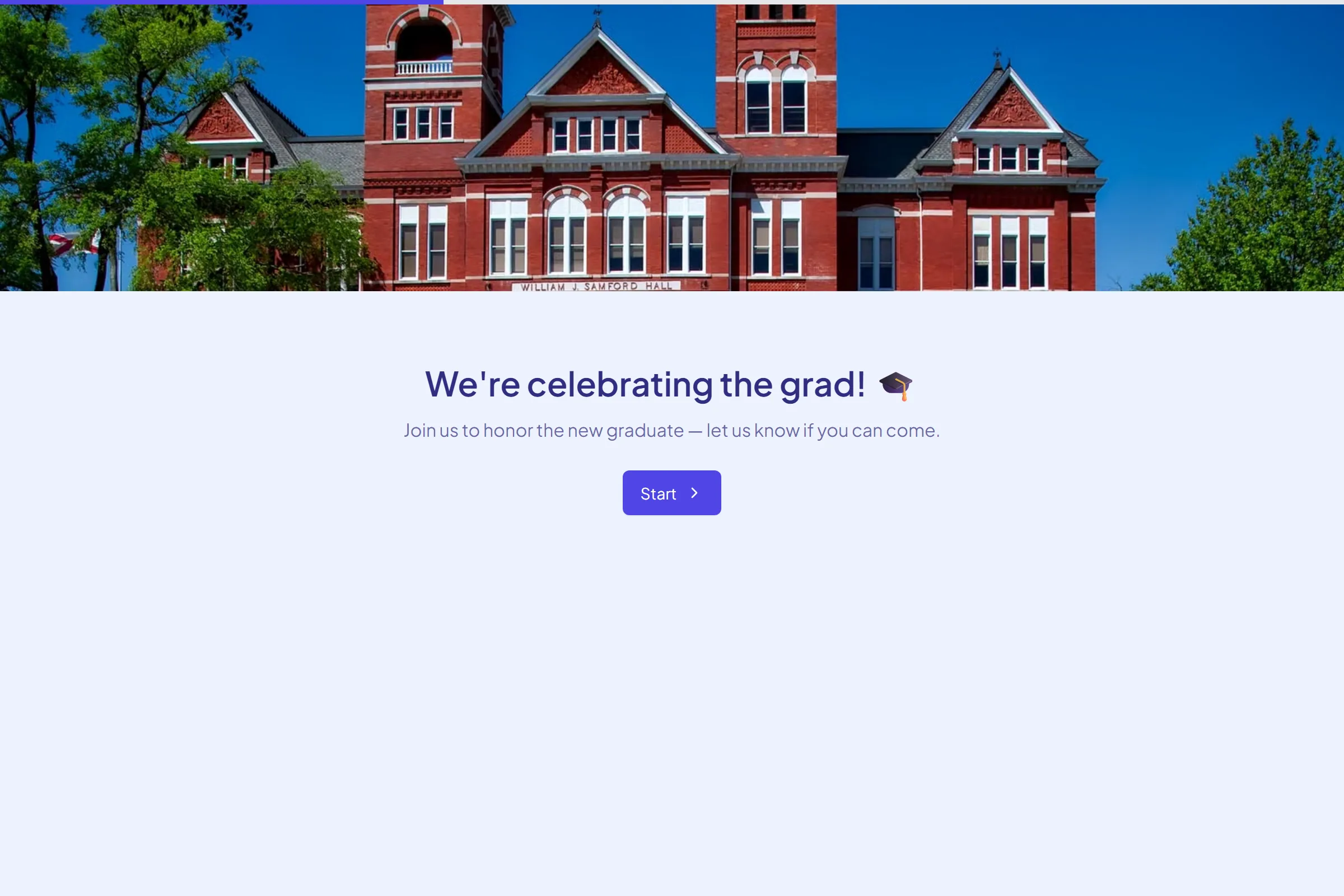 Graduation Party RSVP template preview