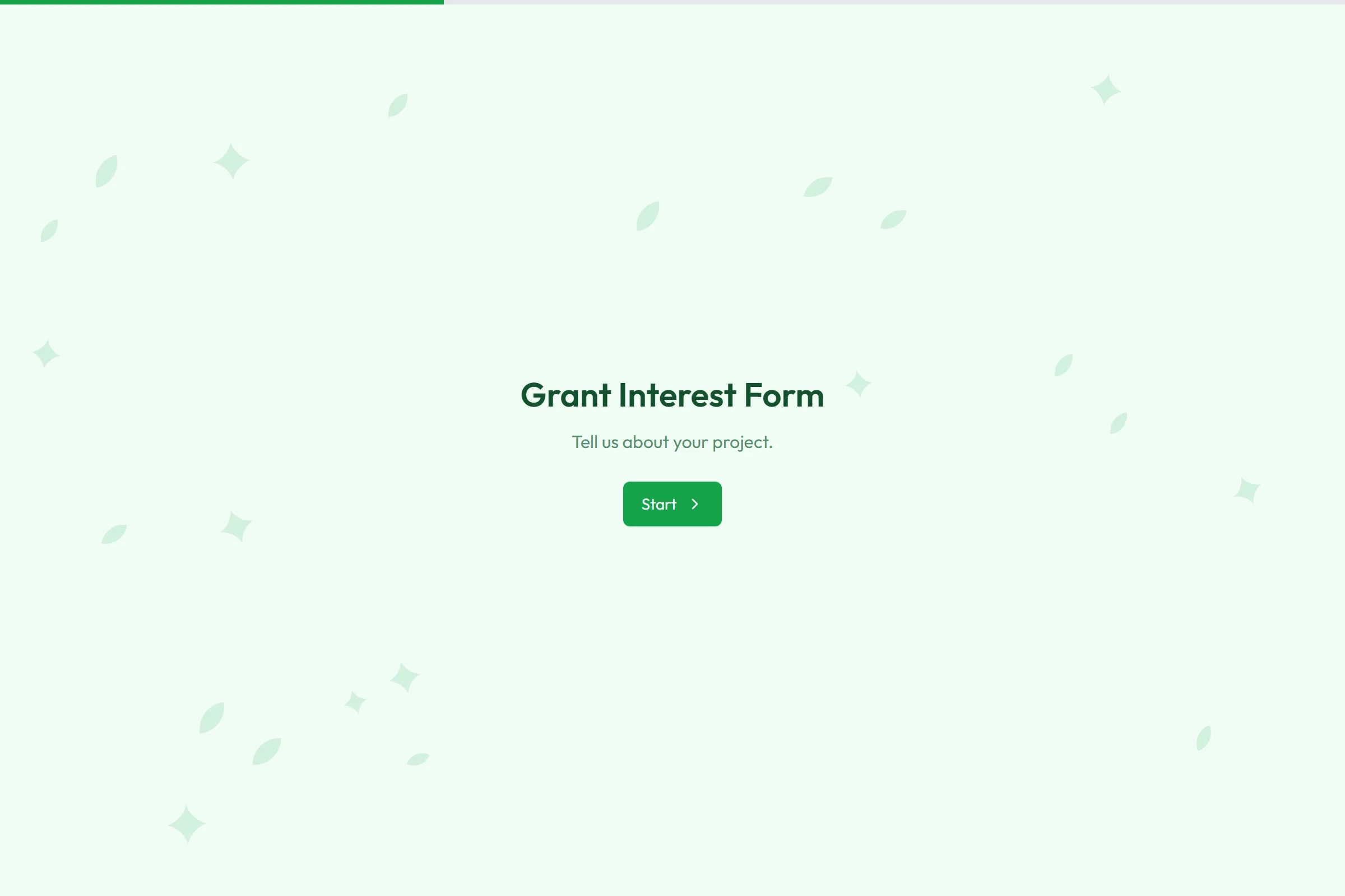 Grant Interest Form template preview