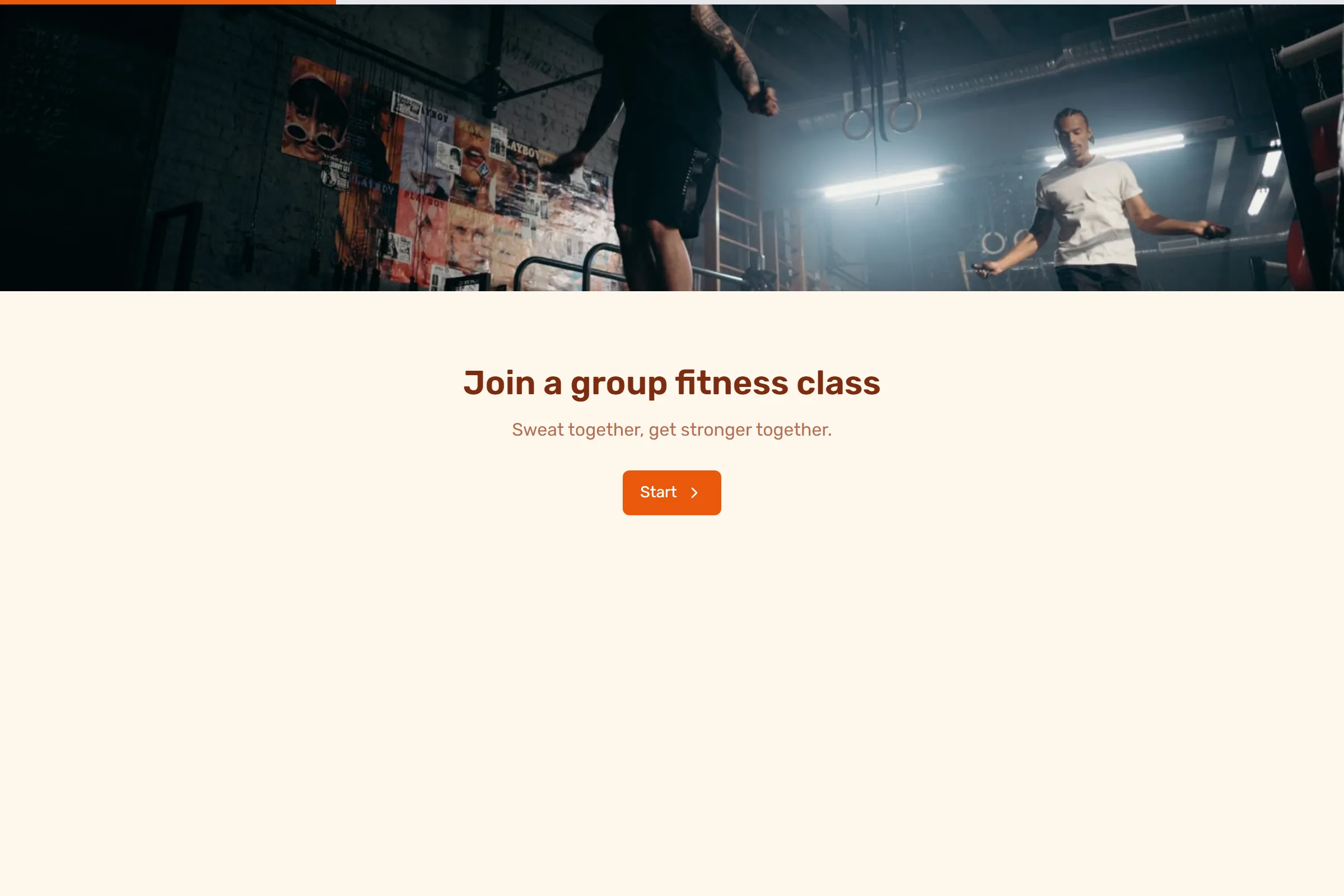 Group Fitness Signup template preview