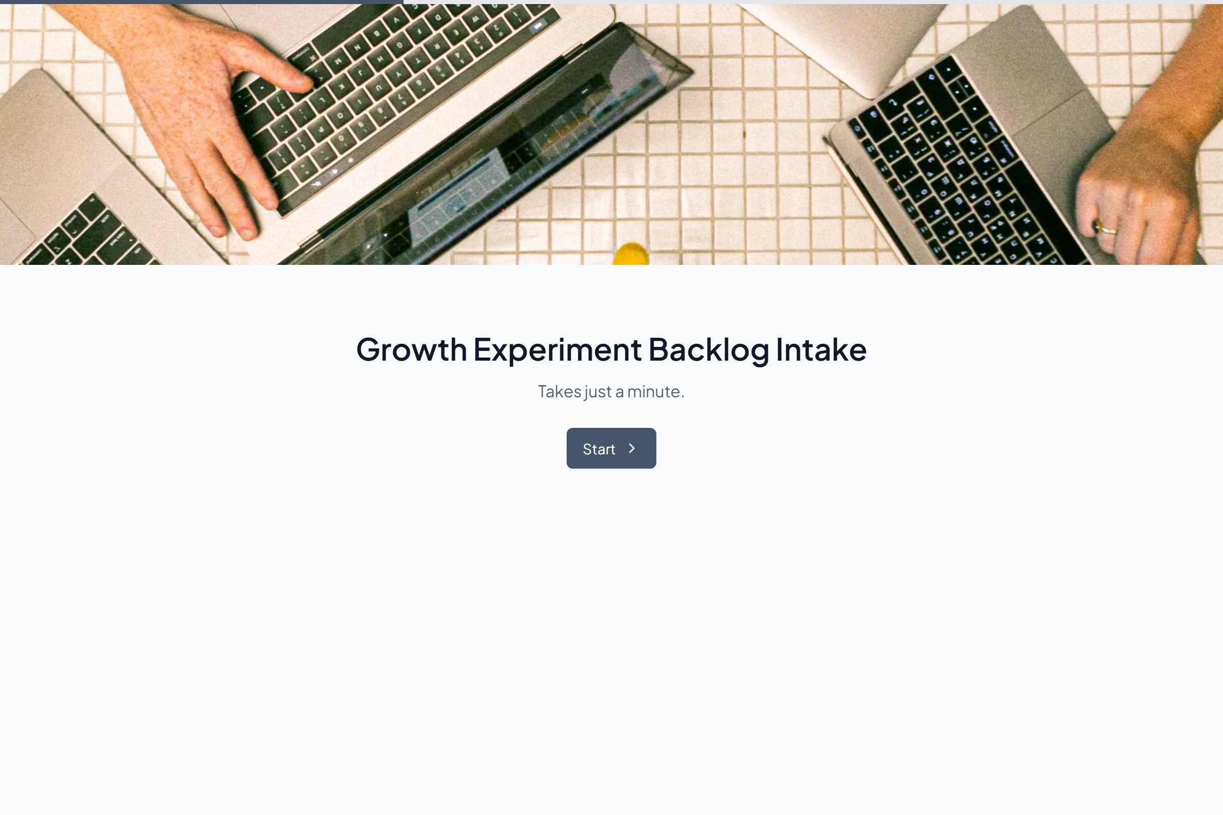Growth Experiment Backlog Intake template preview