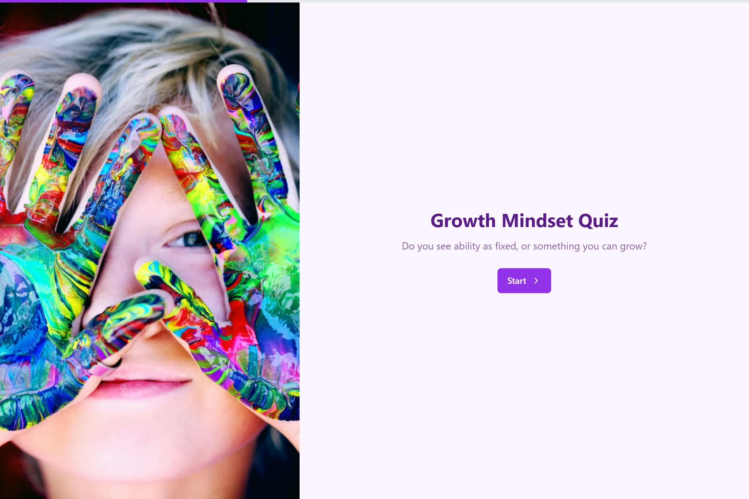 Growth Mindset Quiz template preview