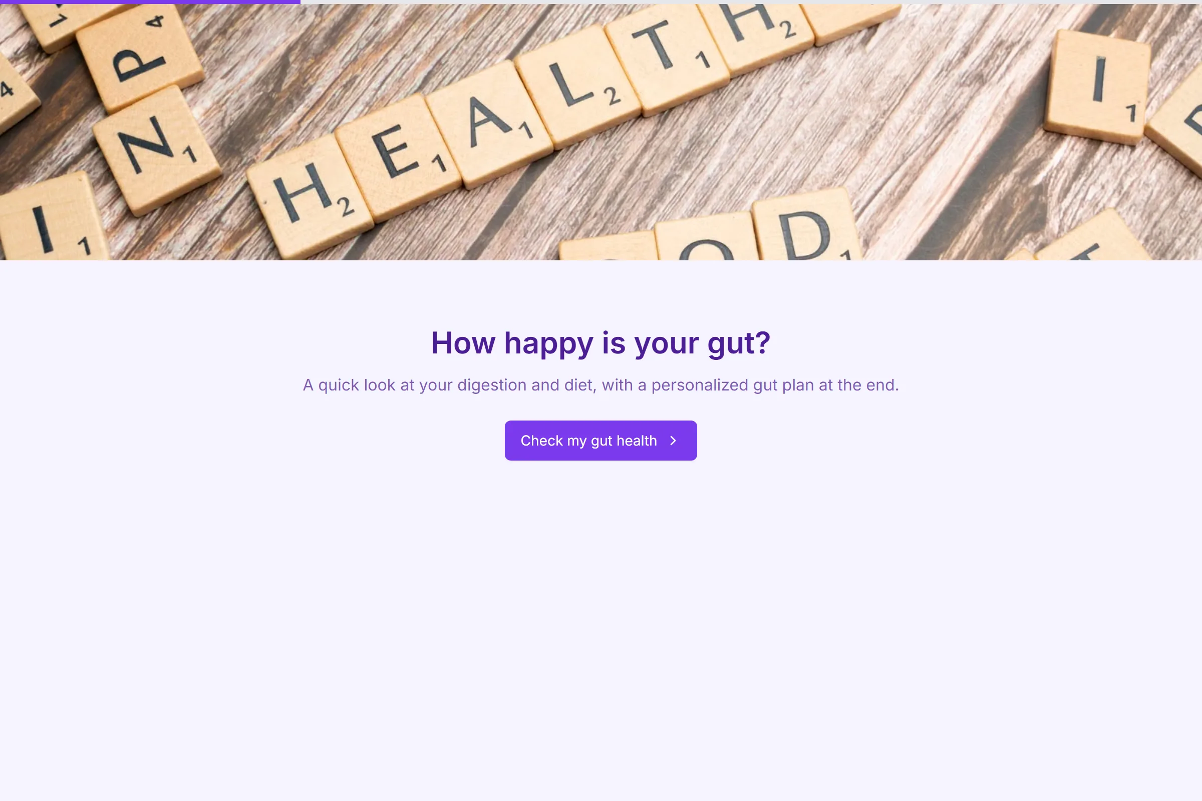 Gut Health & Digestion Checker template preview
