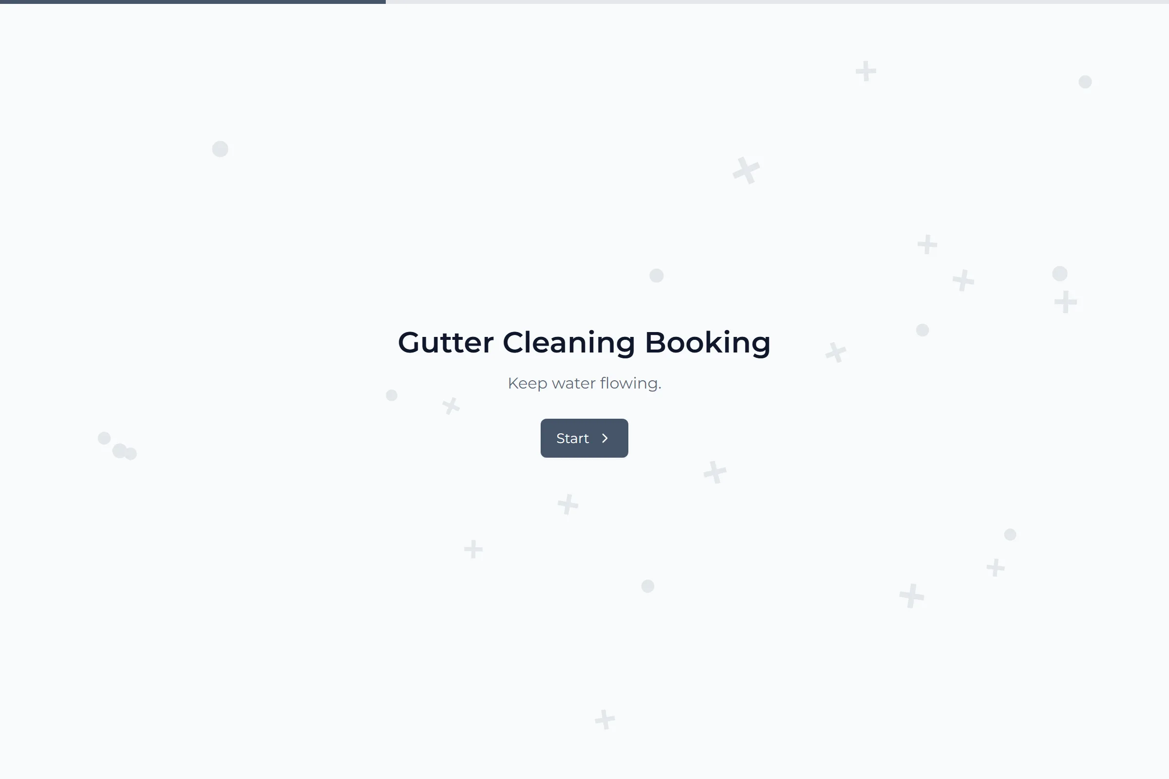 Gutter Cleaning Booking template preview