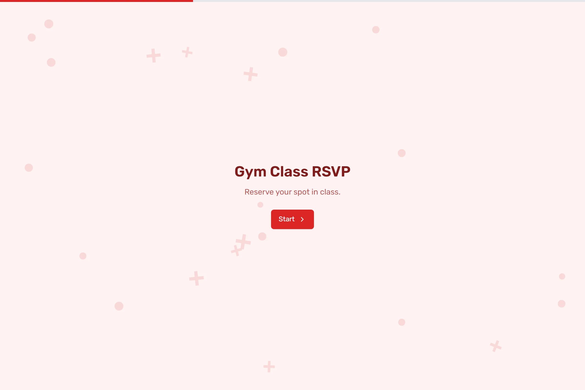 Gym Class RSVP template preview