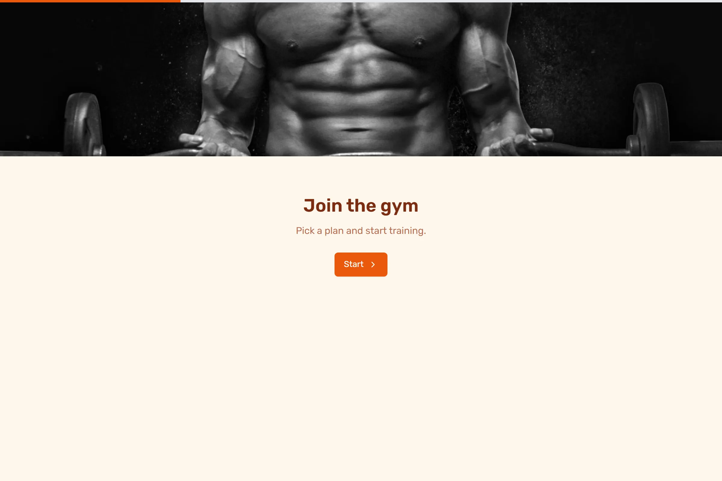 Gym Membership Signup template preview