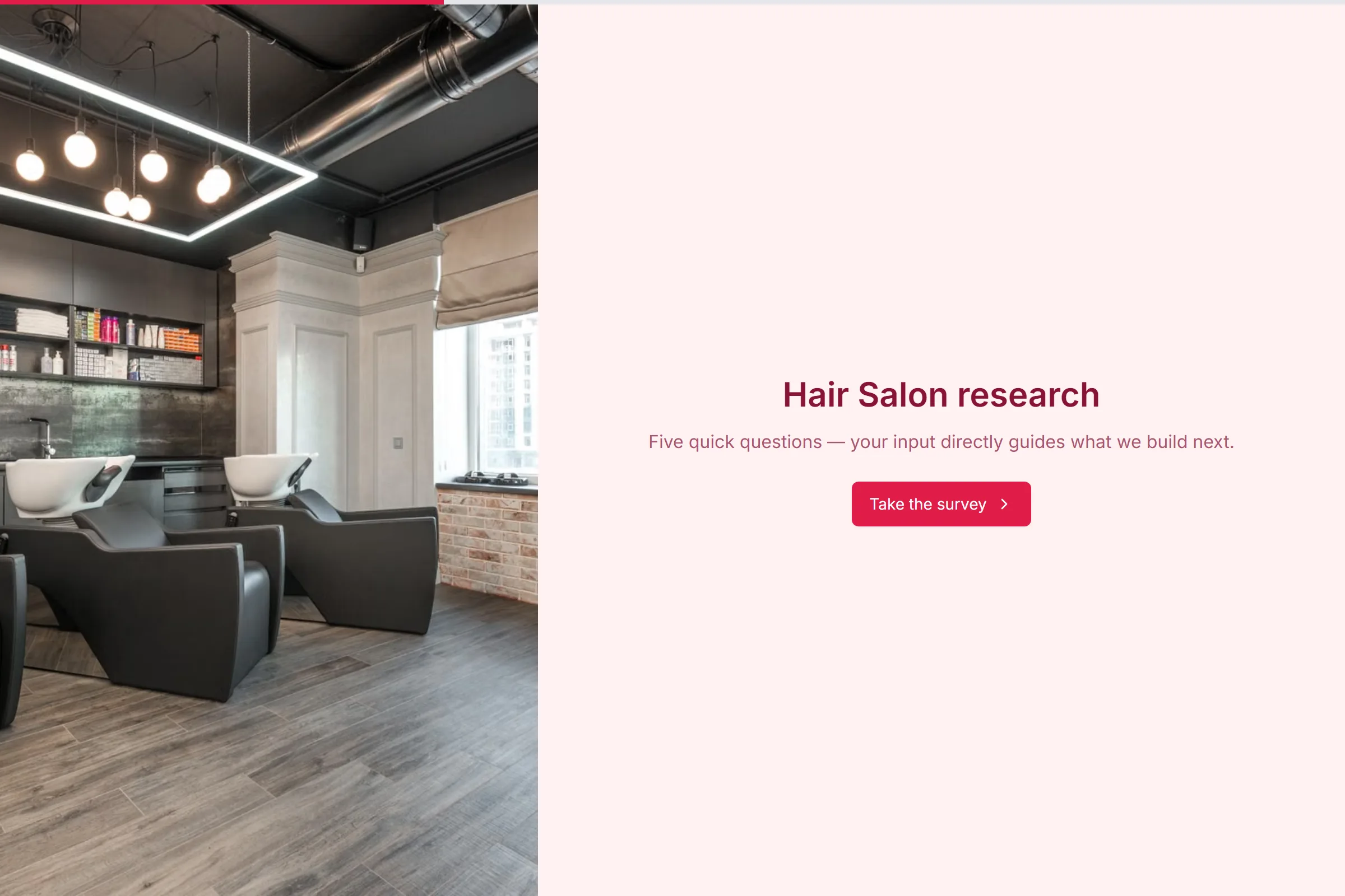 Hair Salon Market Research Survey template preview
