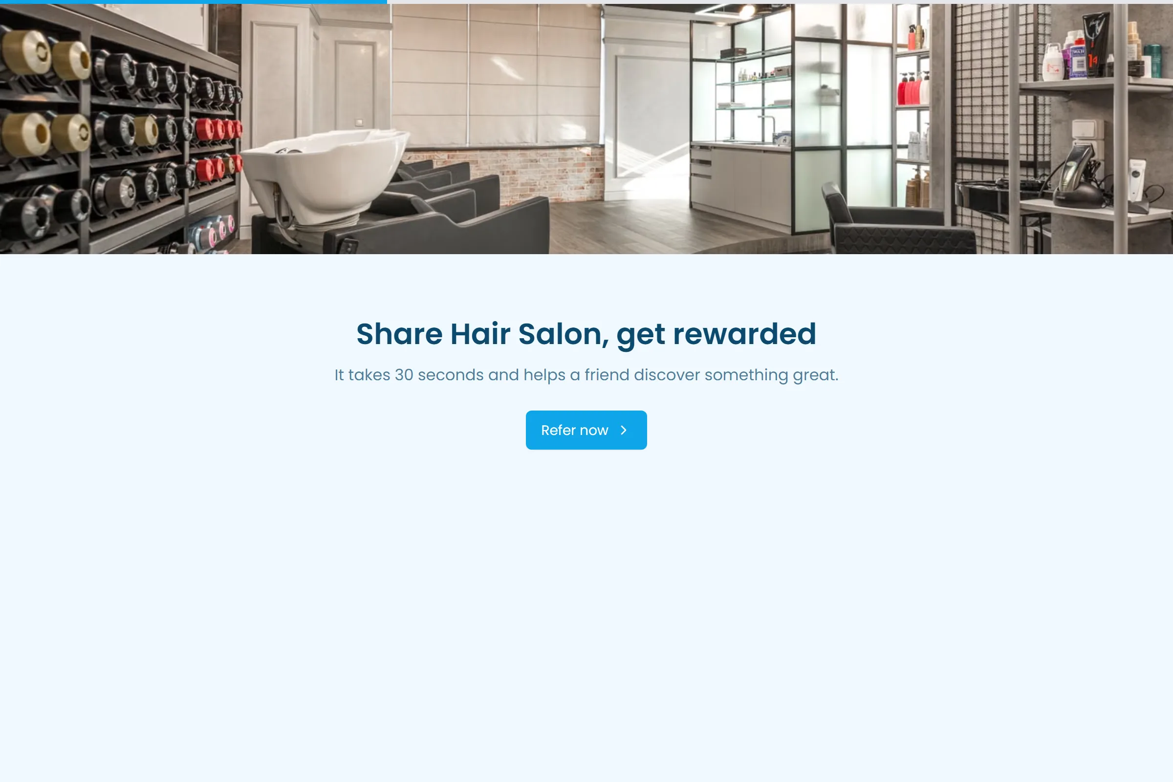 Hair Salon Referral Form template preview